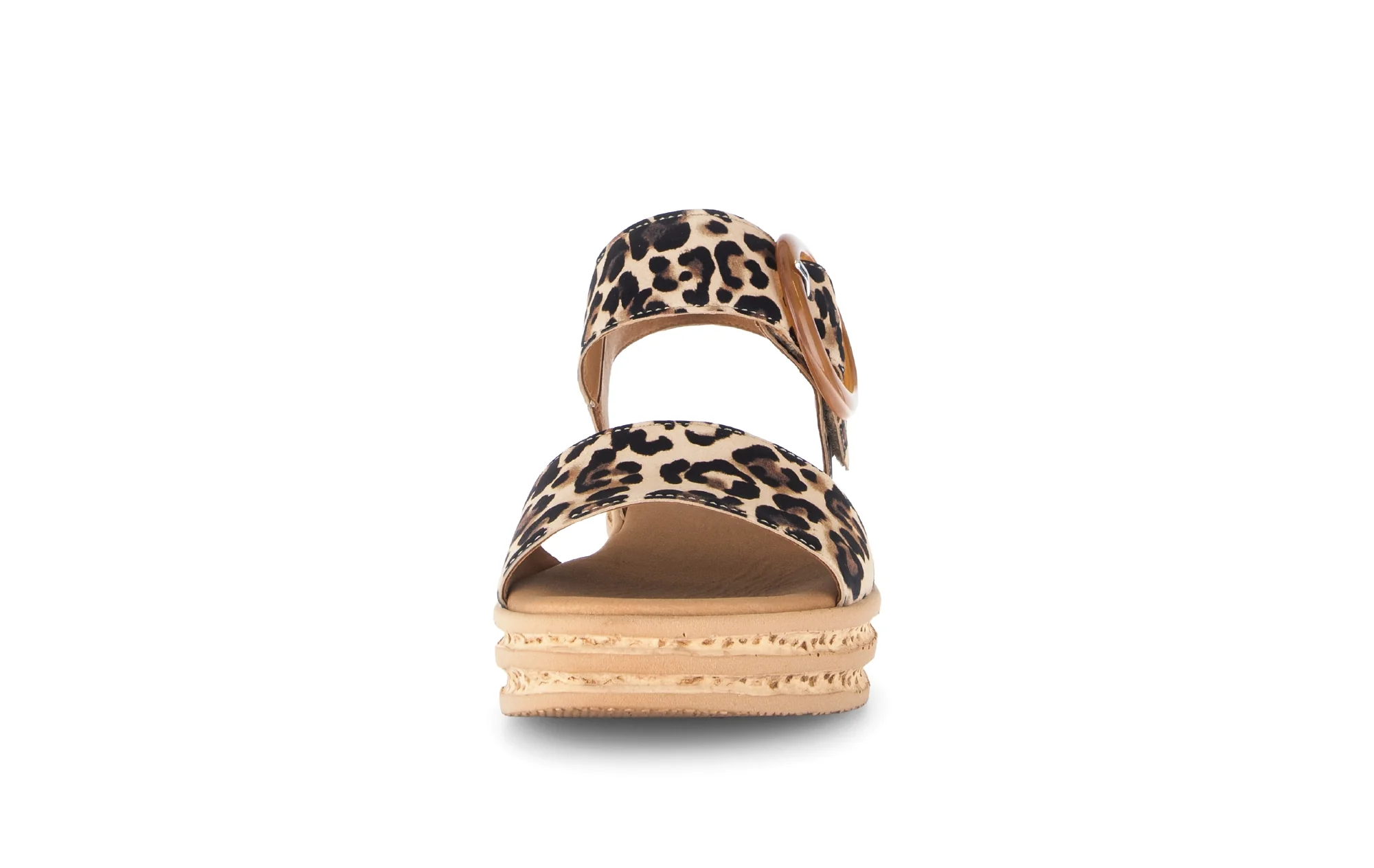 Sandales beiges en velours - Image 5