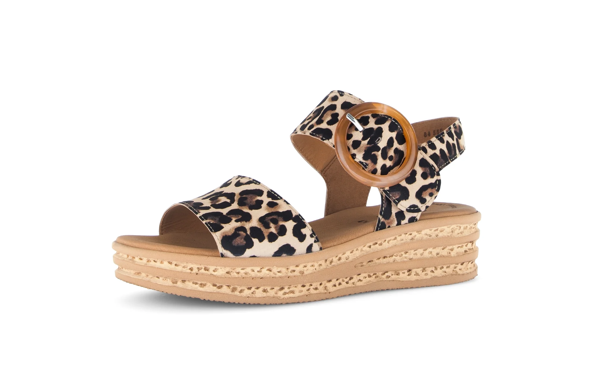 Sandales beiges en velours - Image 6