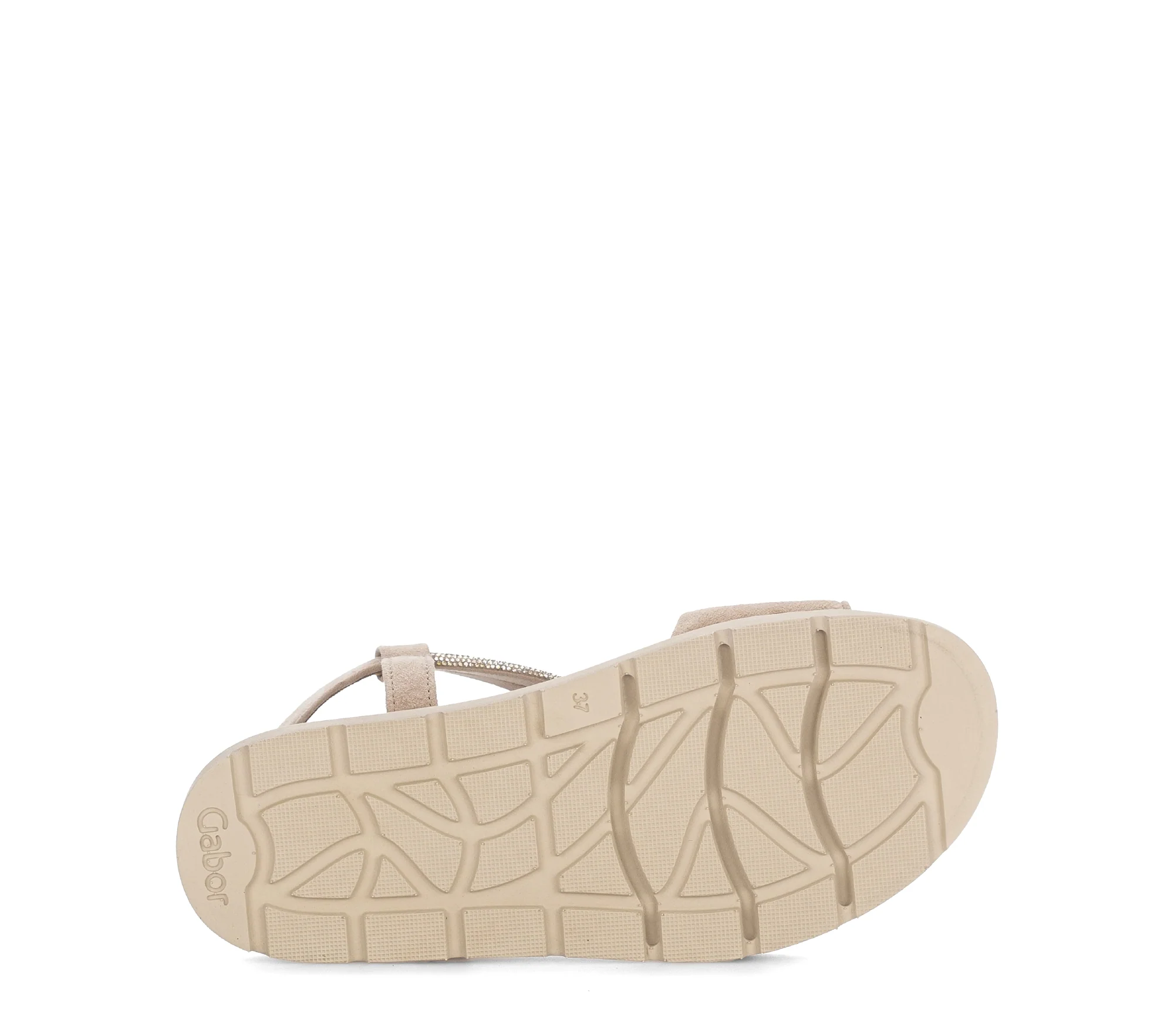 Sandales beiges en velours - Image 7