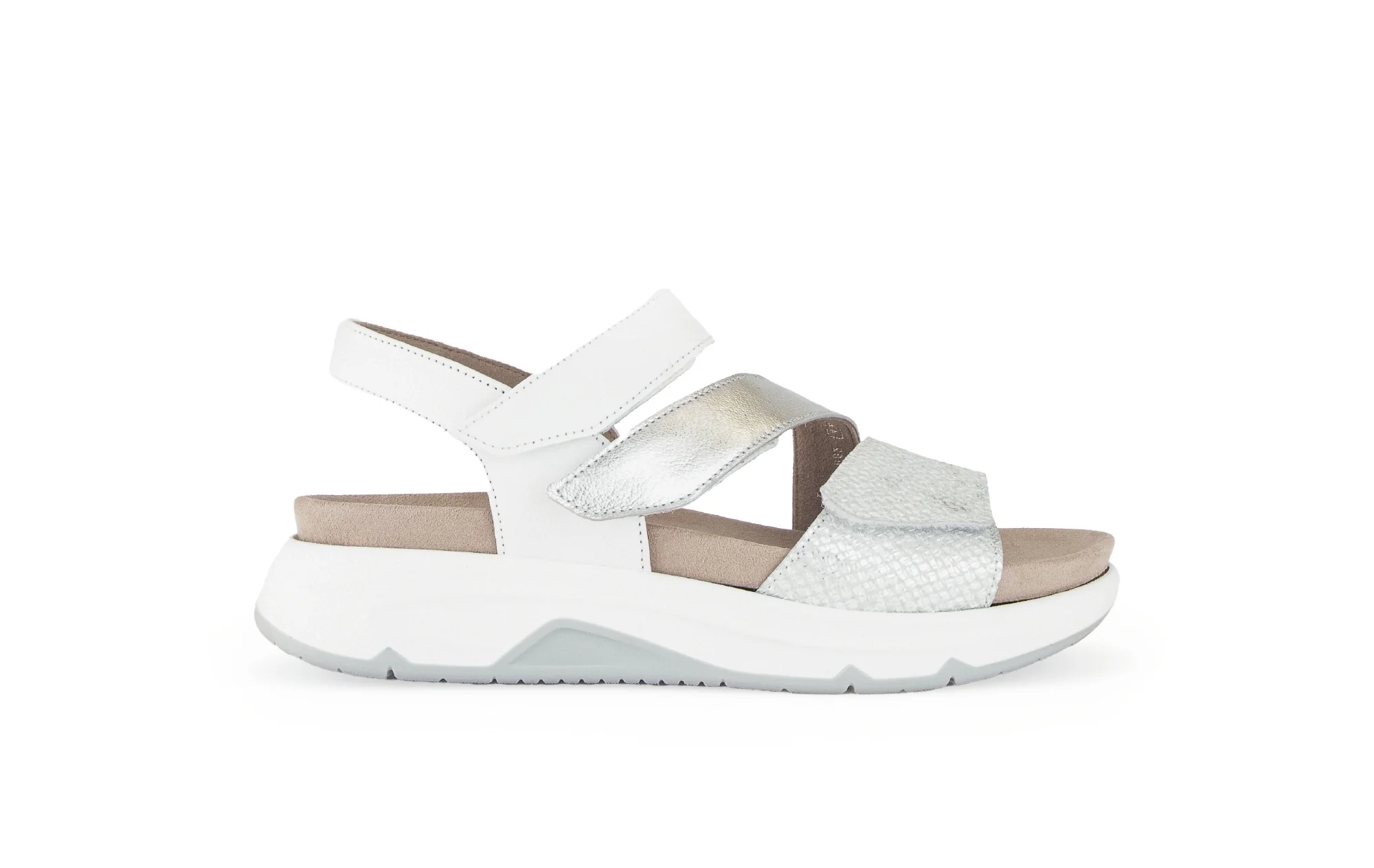 Sandales blanches en cuir