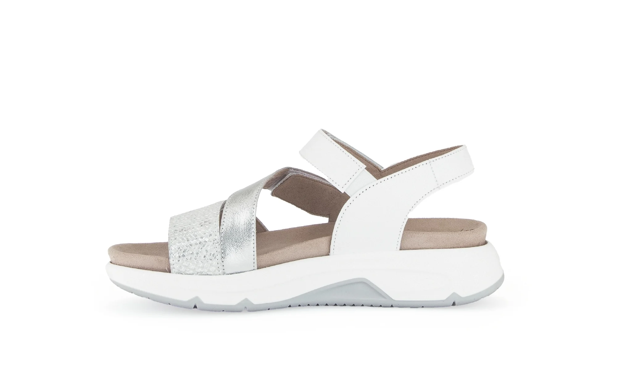 Sandales blanches en cuir - Image 2