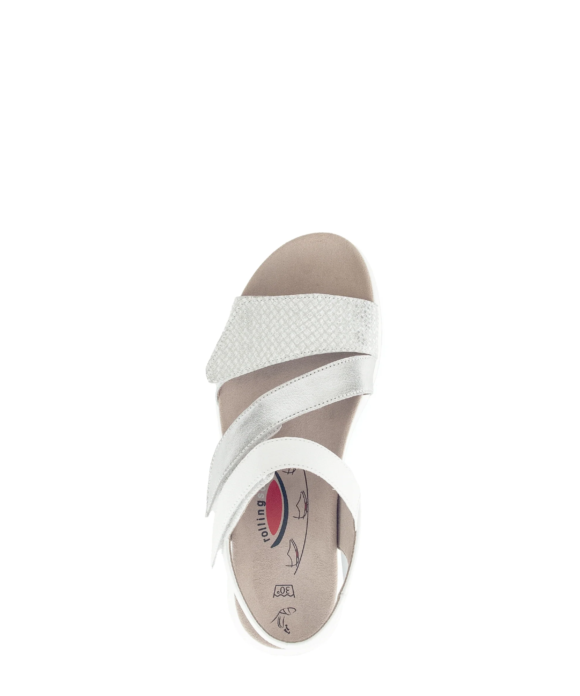 Sandales blanches en cuir - Image 3