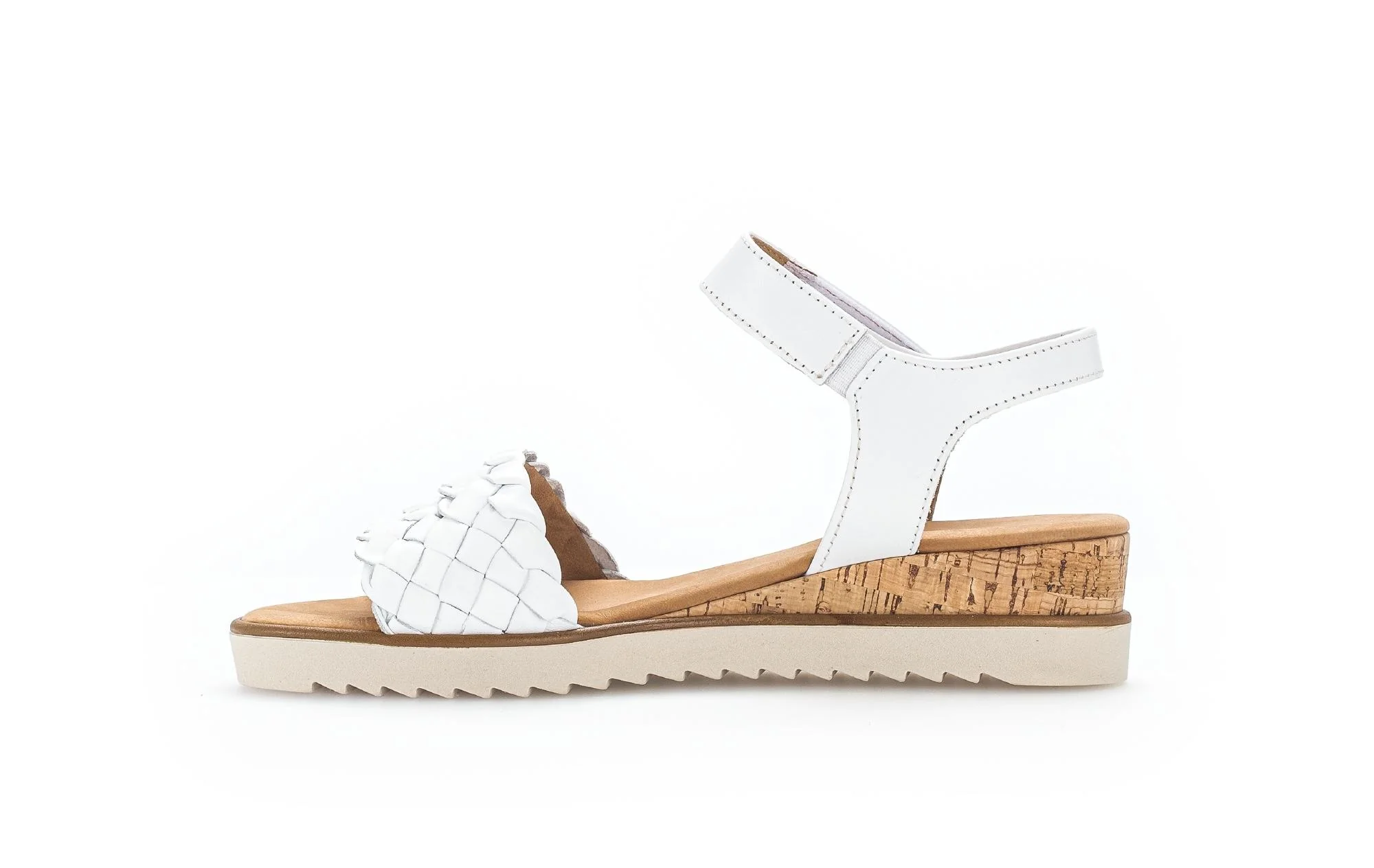 Sandales blanches en cuir - Image 2