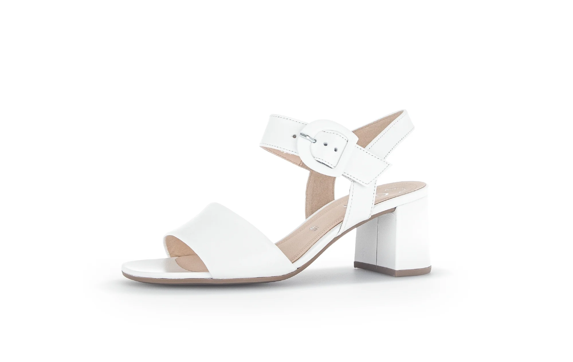 Sandales blanches en cuir - Image 3