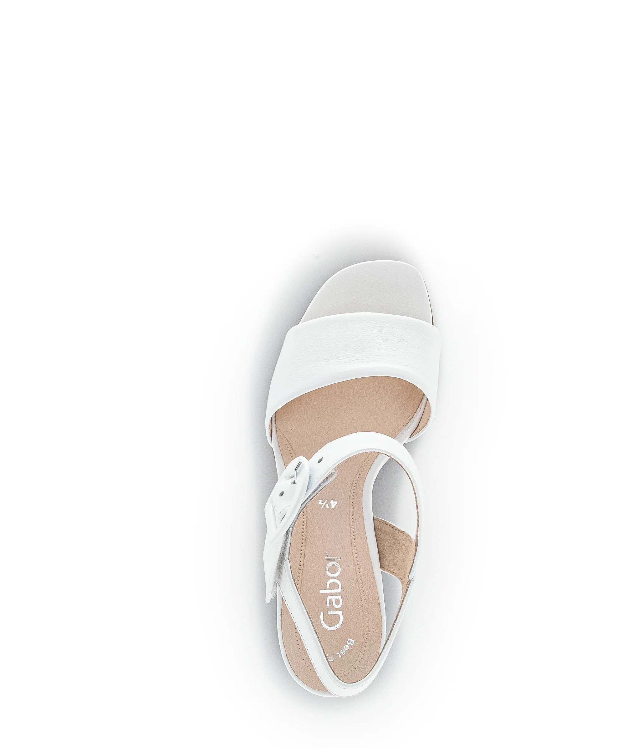 Sandales blanches en cuir - Image 5