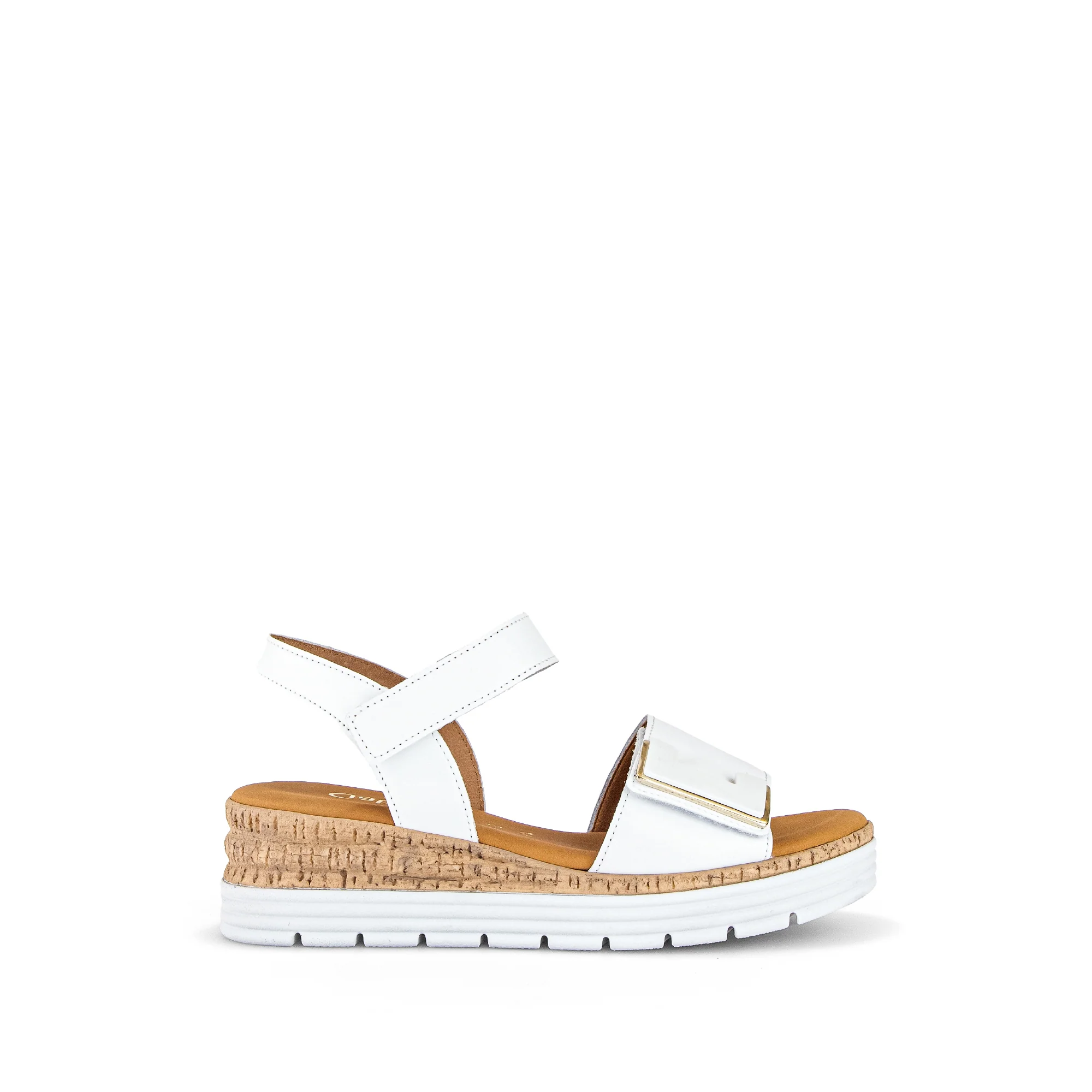 Sandales blanches en cuir