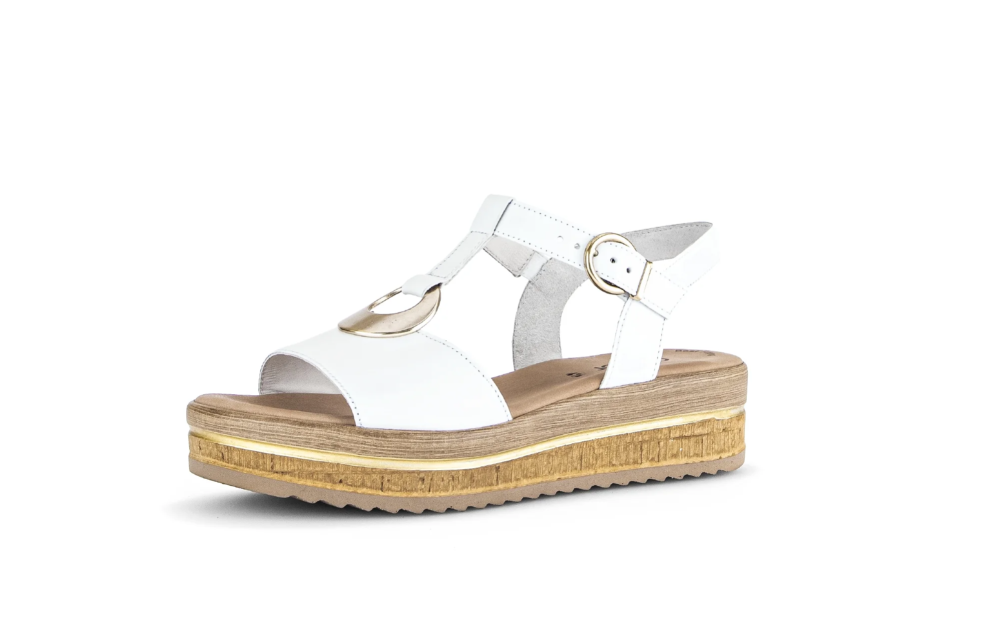 Sandales blanches en cuir - Image 3