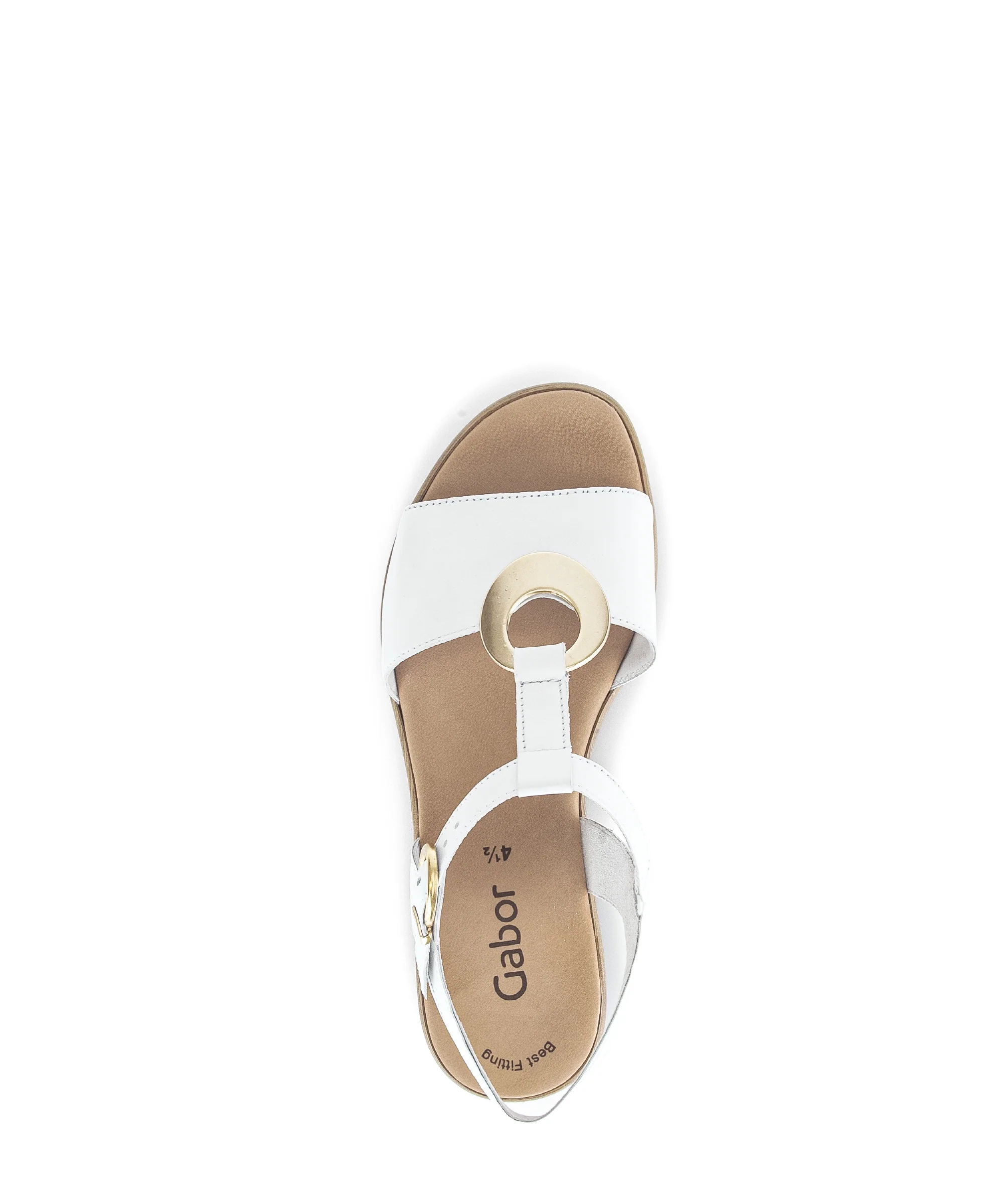 Sandales blanches en cuir - Image 5