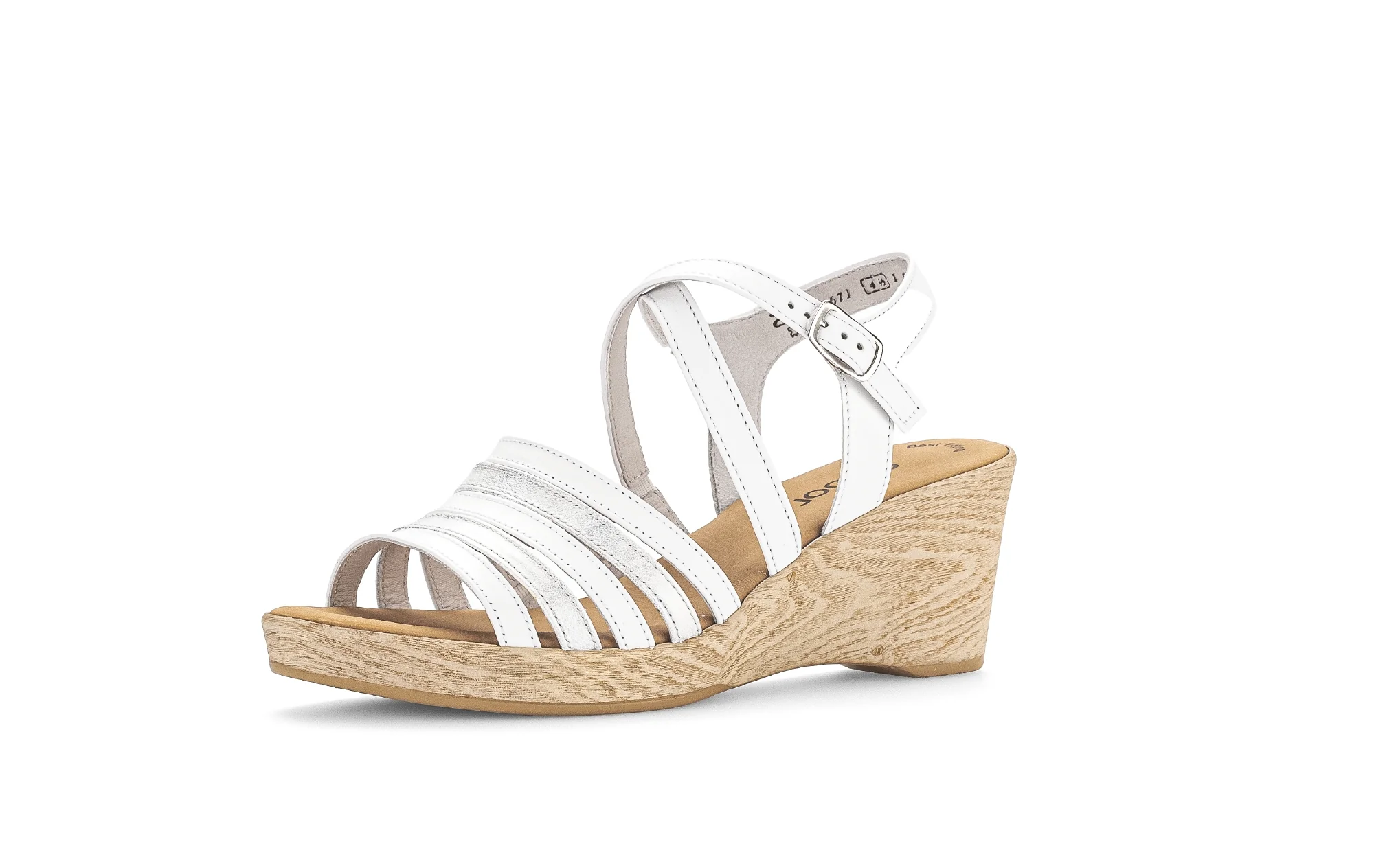 Sandales blanches en cuir - Image 3
