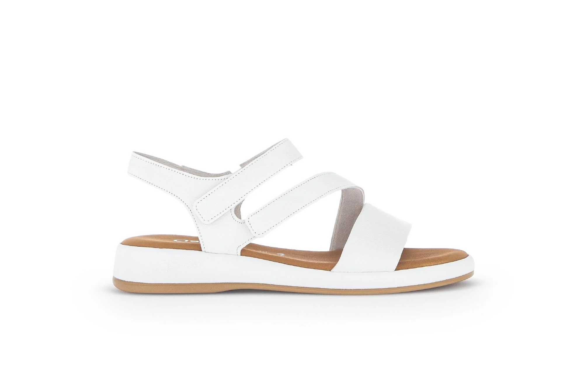 Sandales blanches en cuir