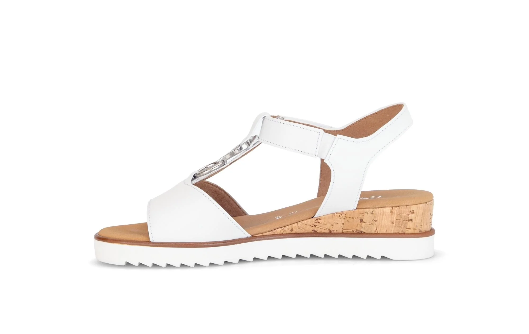 Sandales blanches en cuir - Image 2