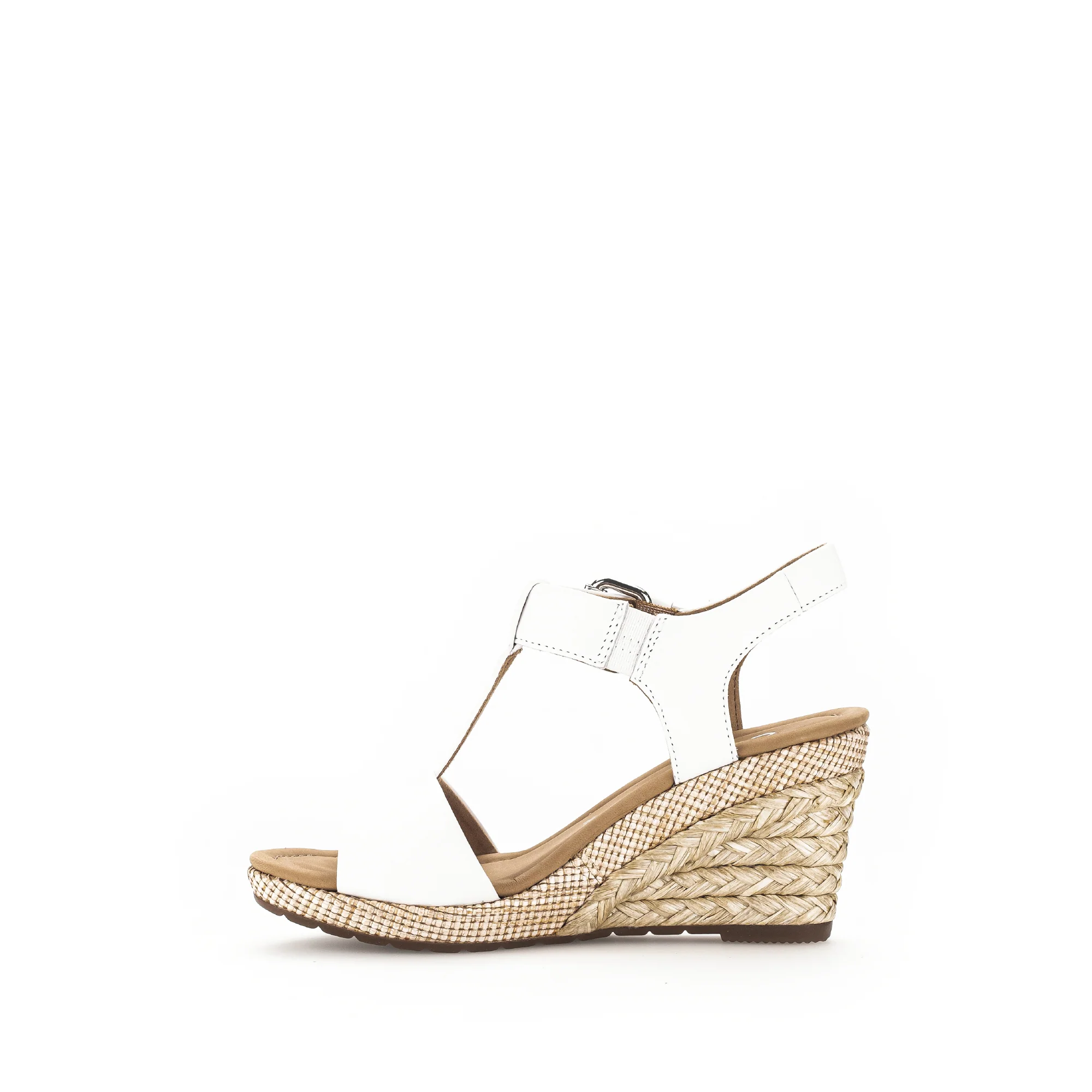 Sandales blanches en cuir grainé - Image 2
