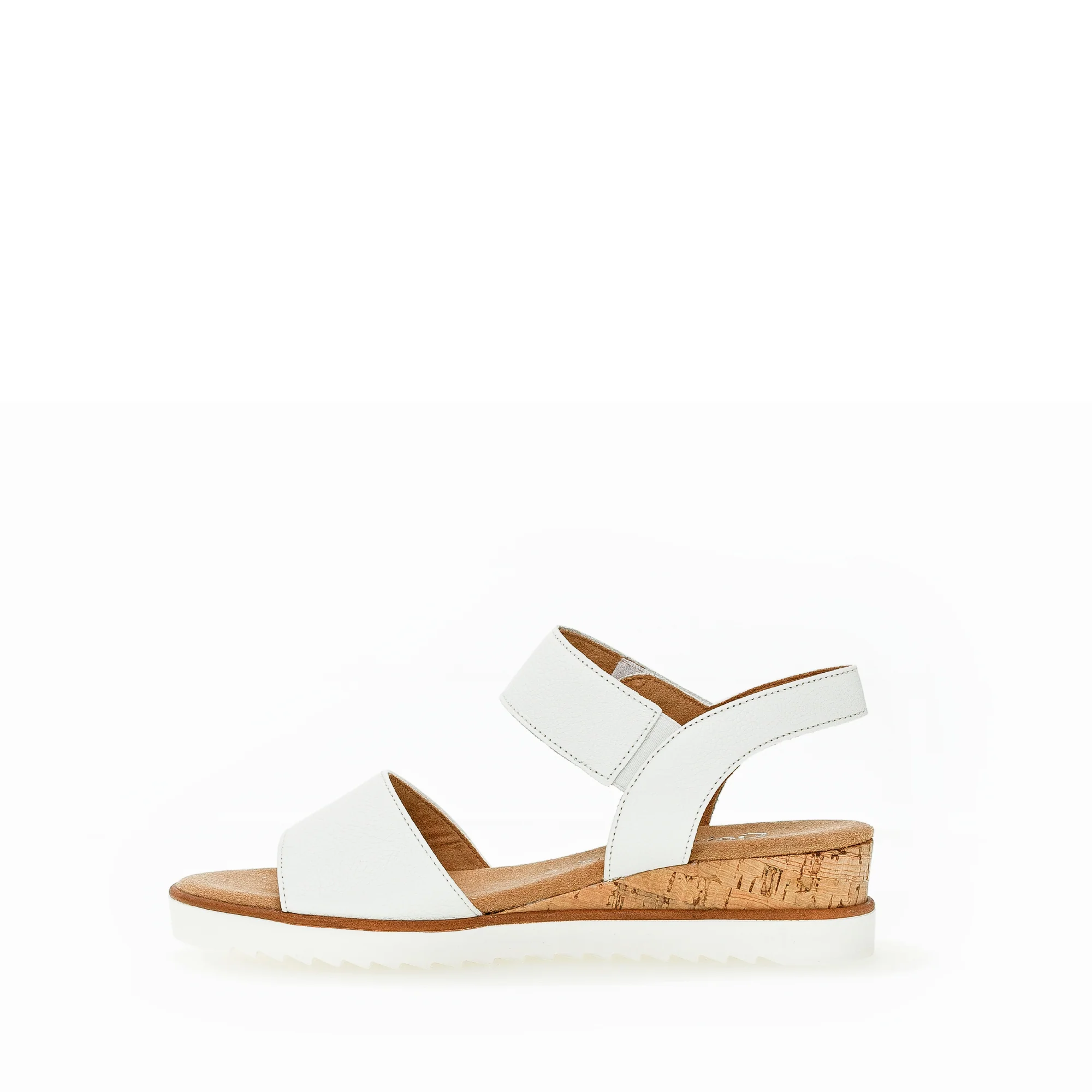 Sandales blanches en cuir grainé - Image 2