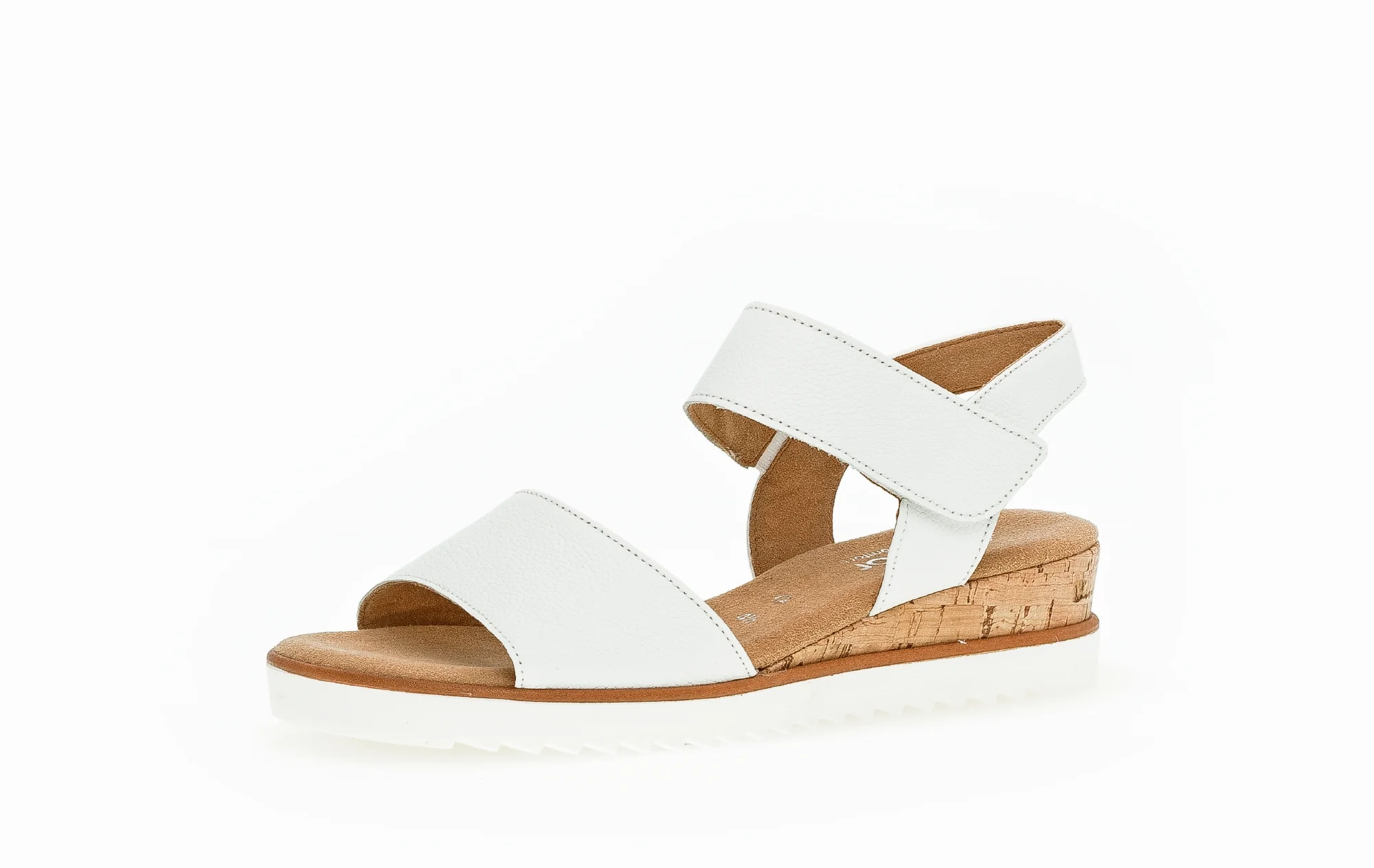 Sandales blanches en cuir grainé - Image 3