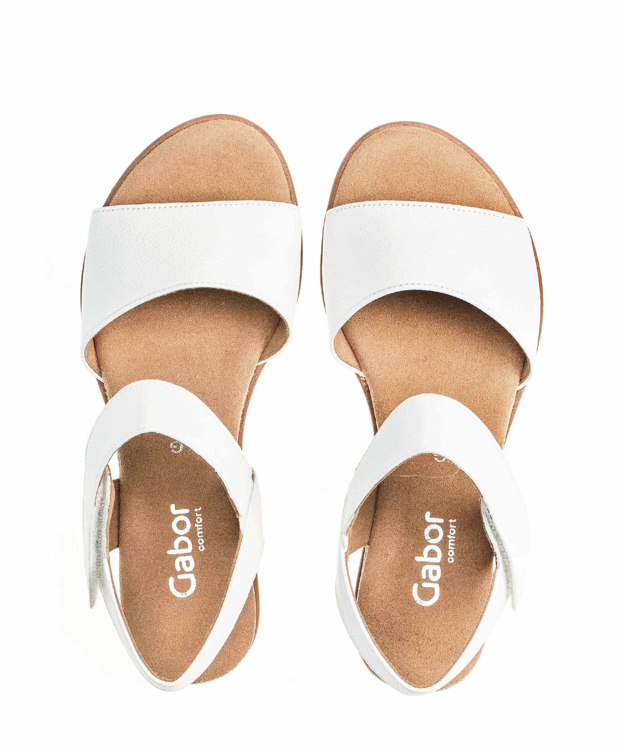 Sandales blanches en cuir grainé - Image 7