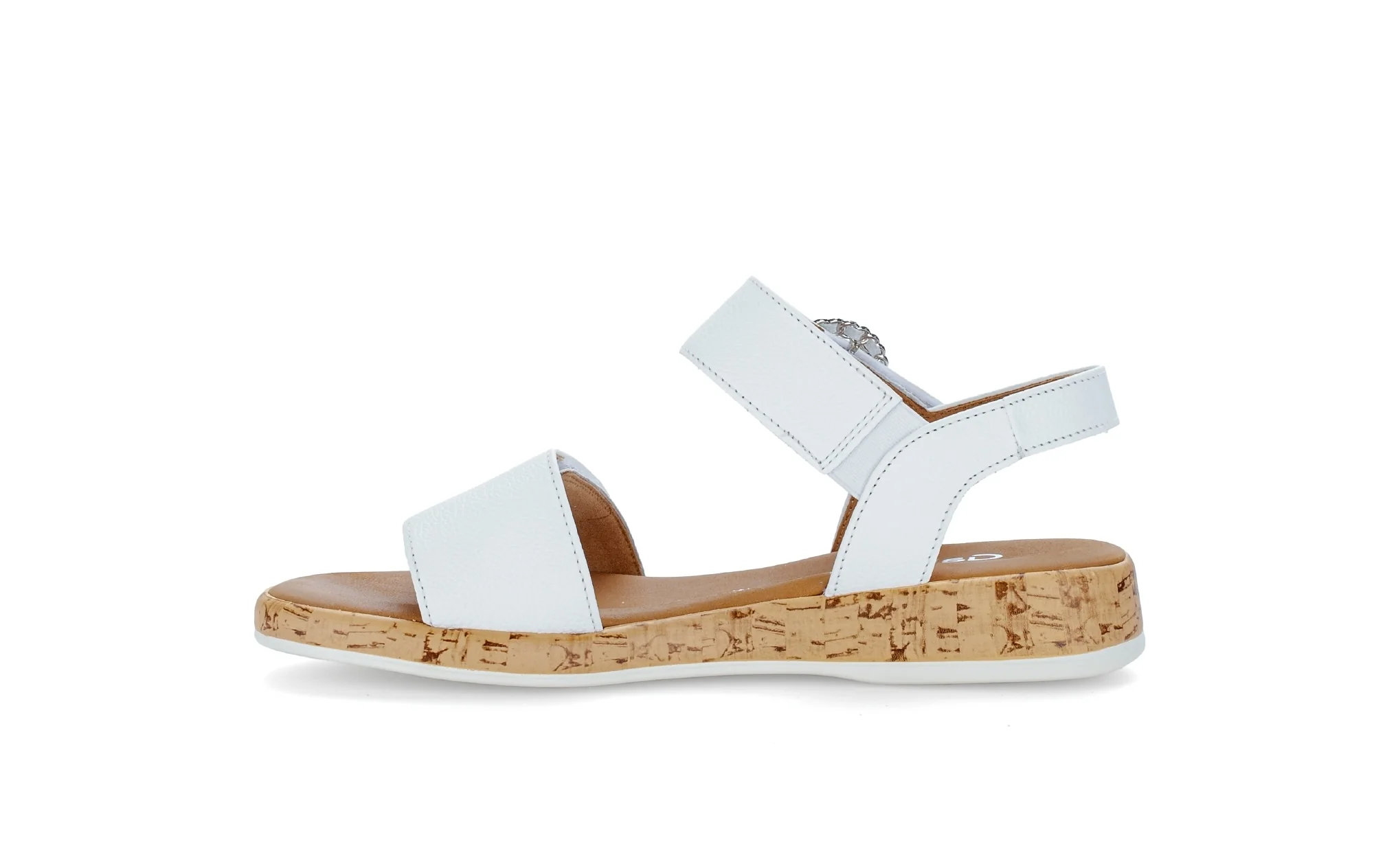 Sandales blanches en cuir - Image 2
