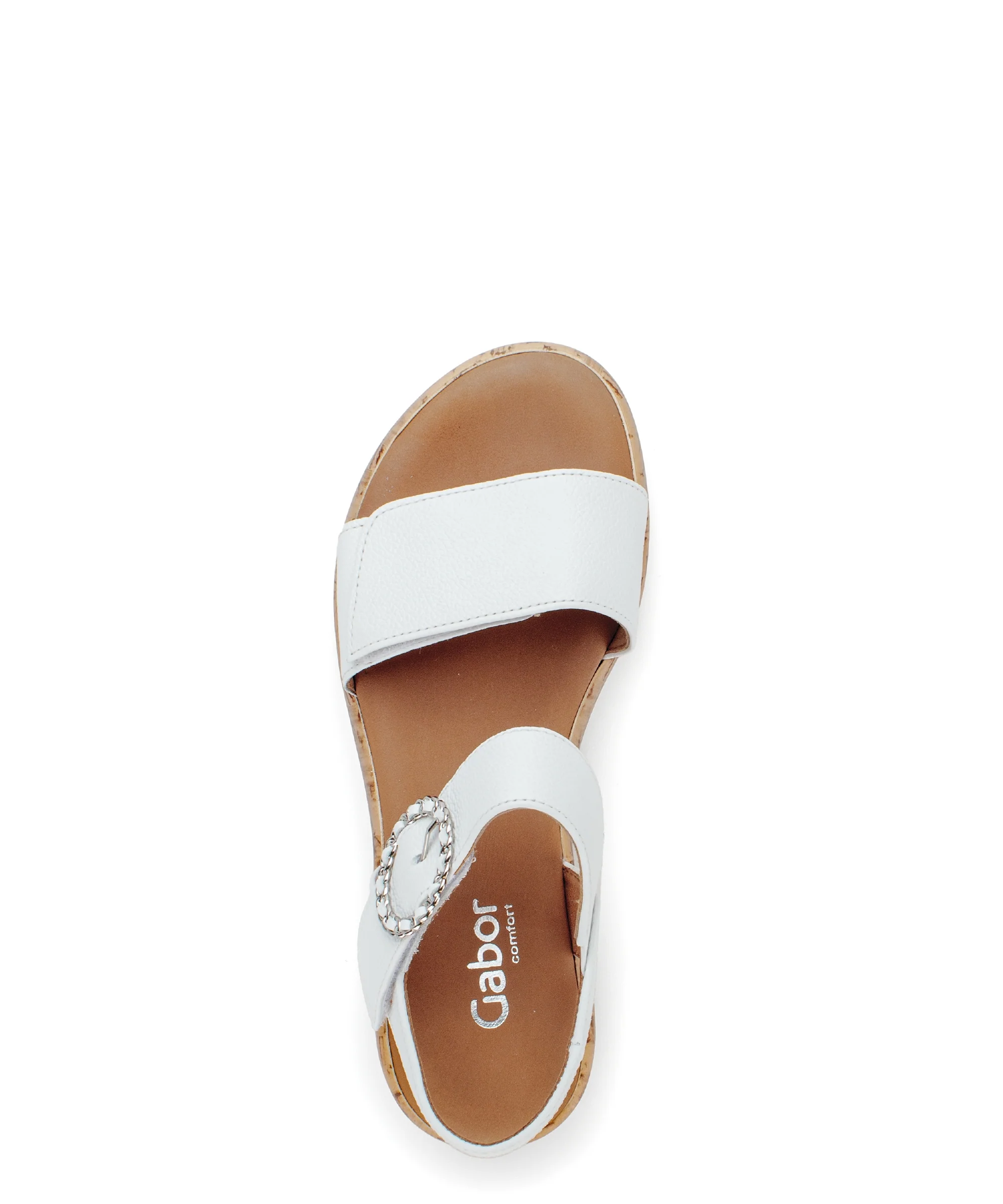 Sandales blanches en cuir - Image 3