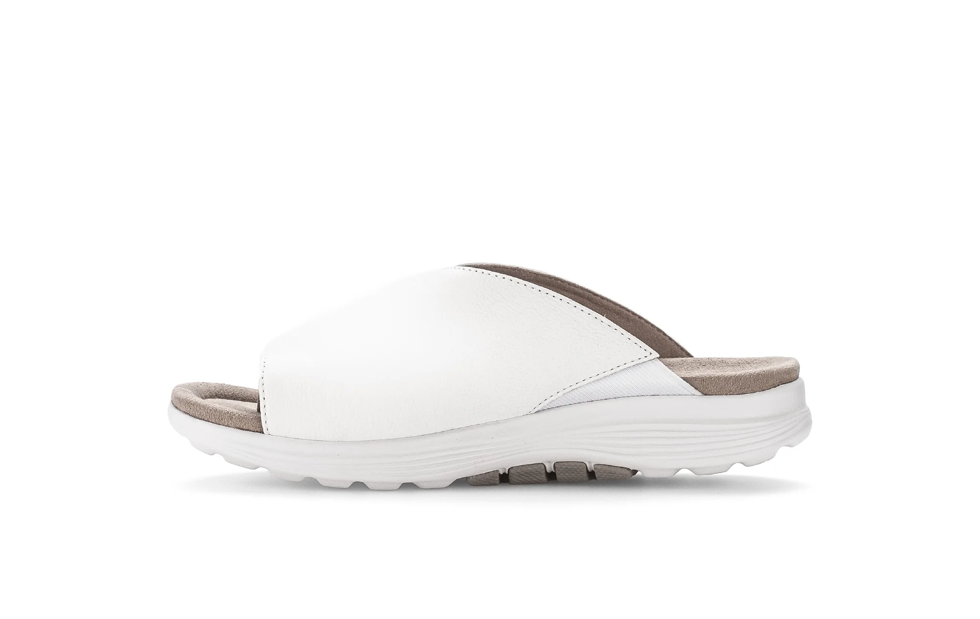 Sandales blanches en cuir imprimé - Image 2