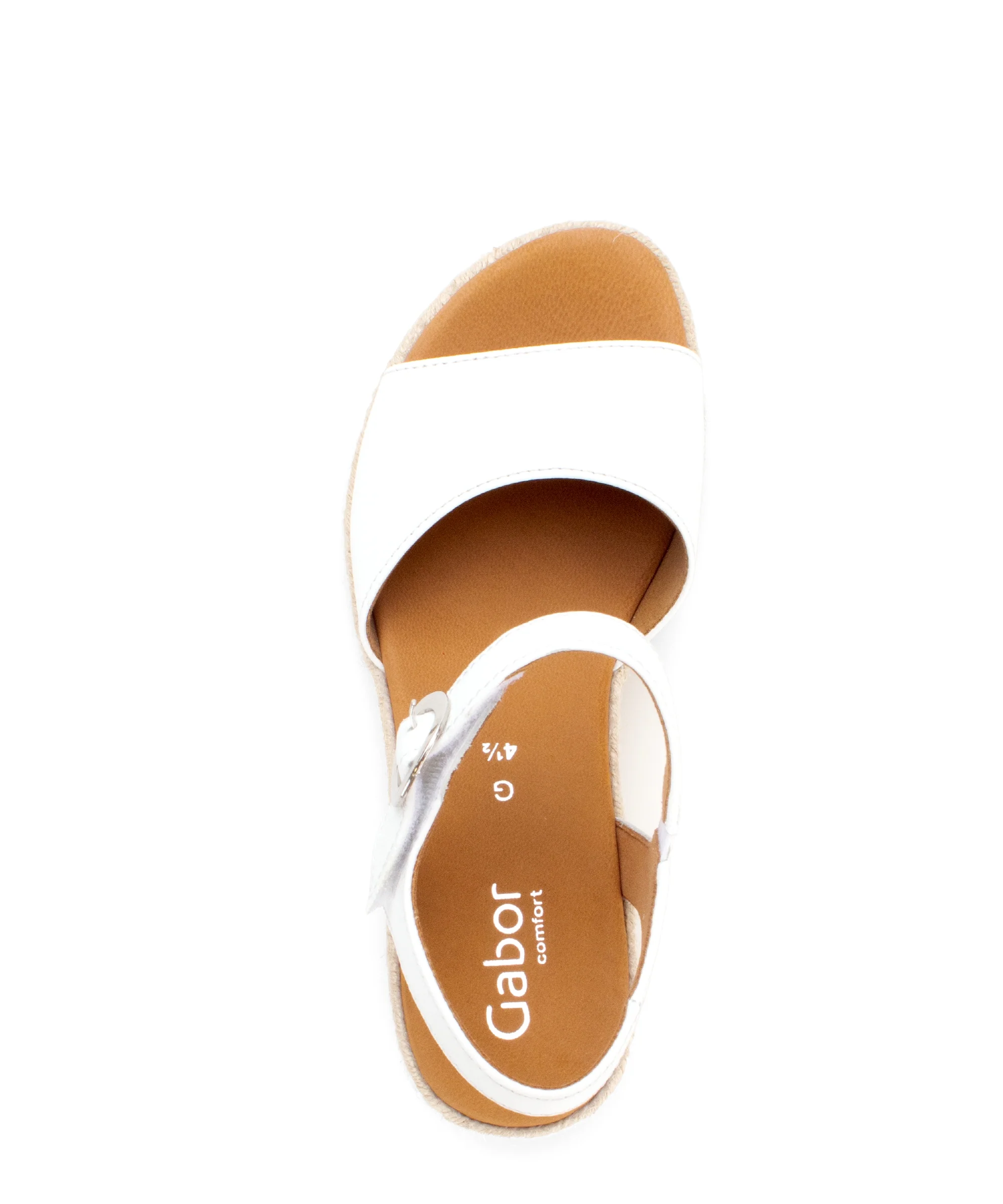 Sandales blanches en cuir - Image 3