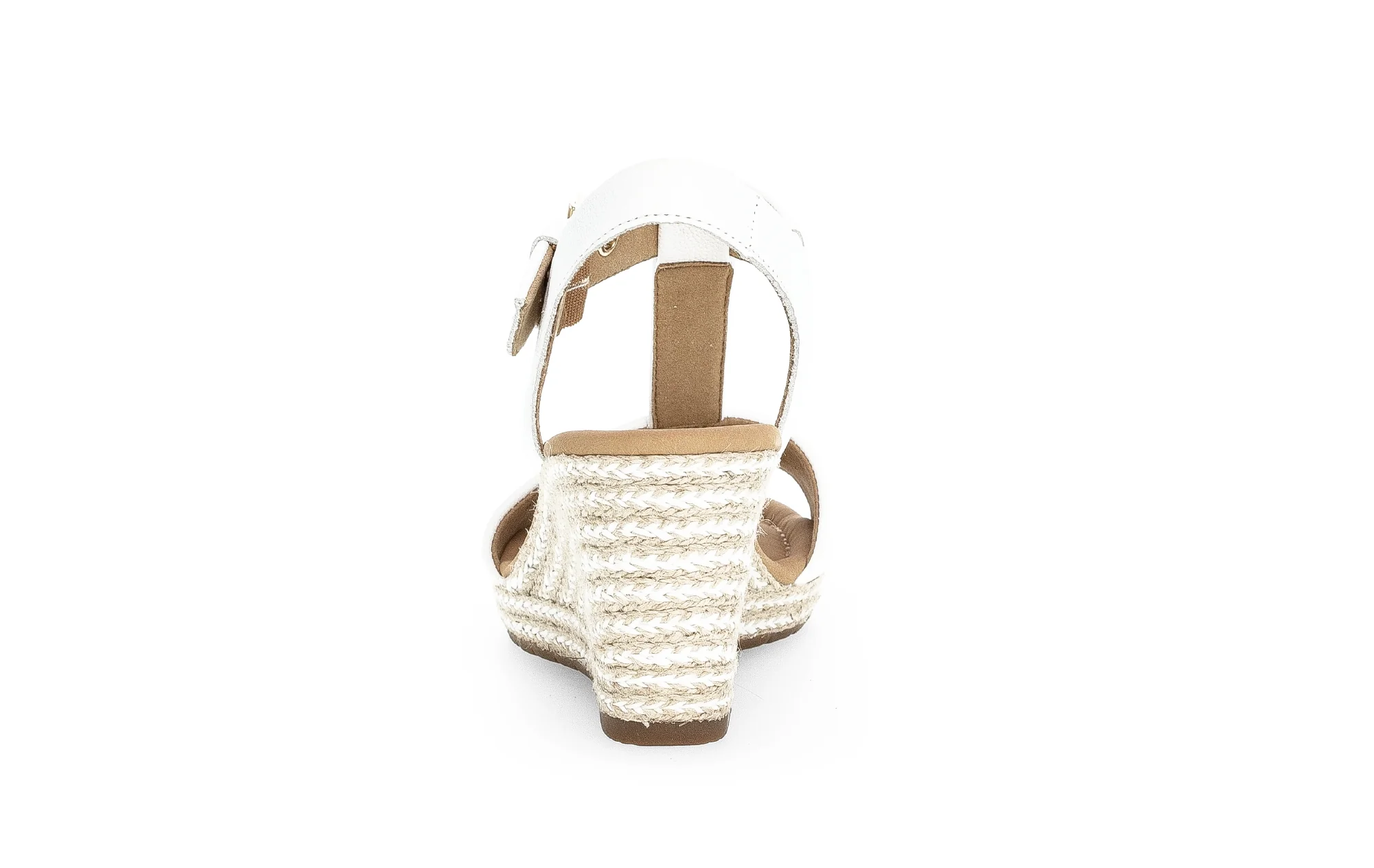 Sandales blanches en cuir lisse - Image 4