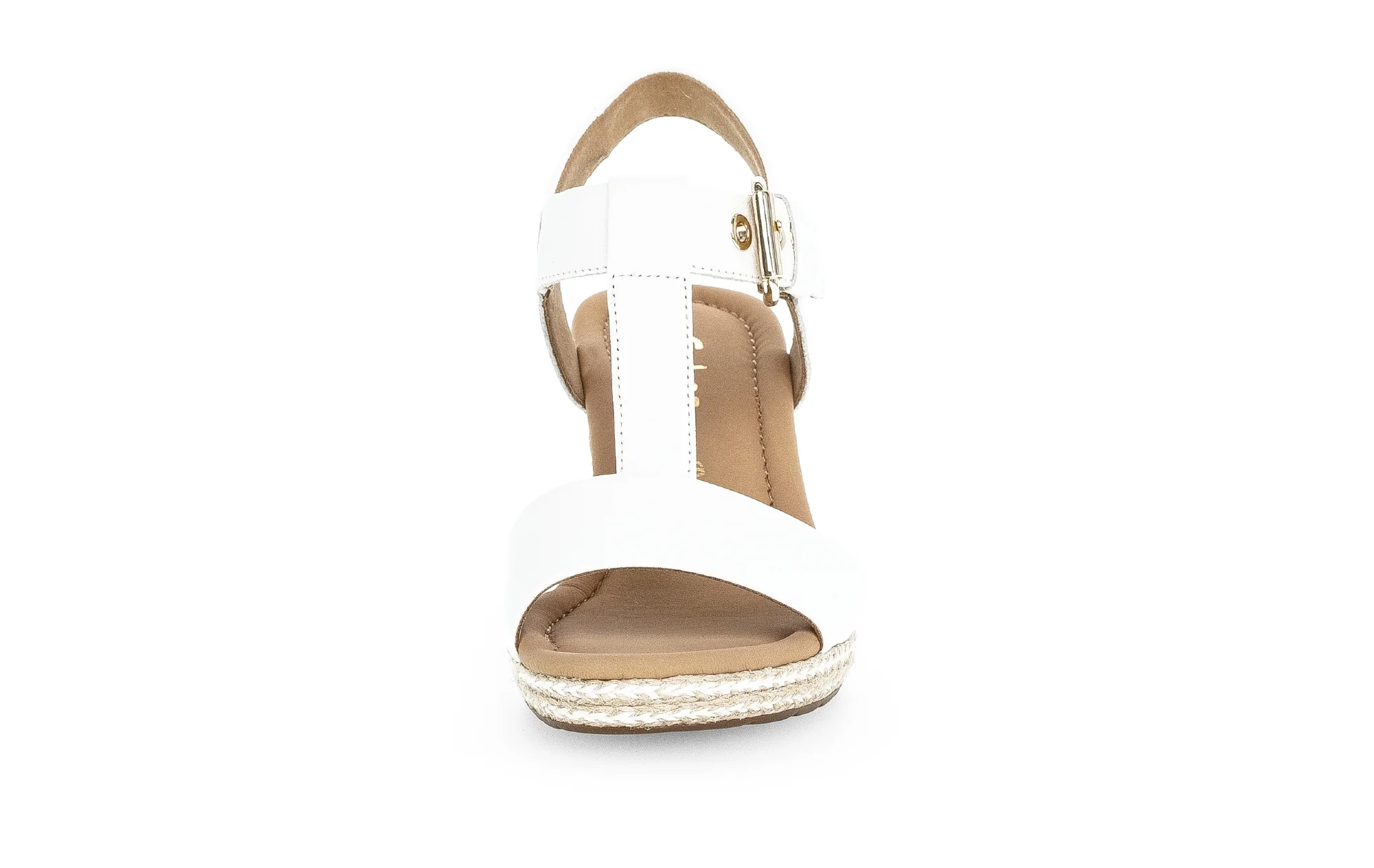 Sandales blanches en cuir lisse - Image 5