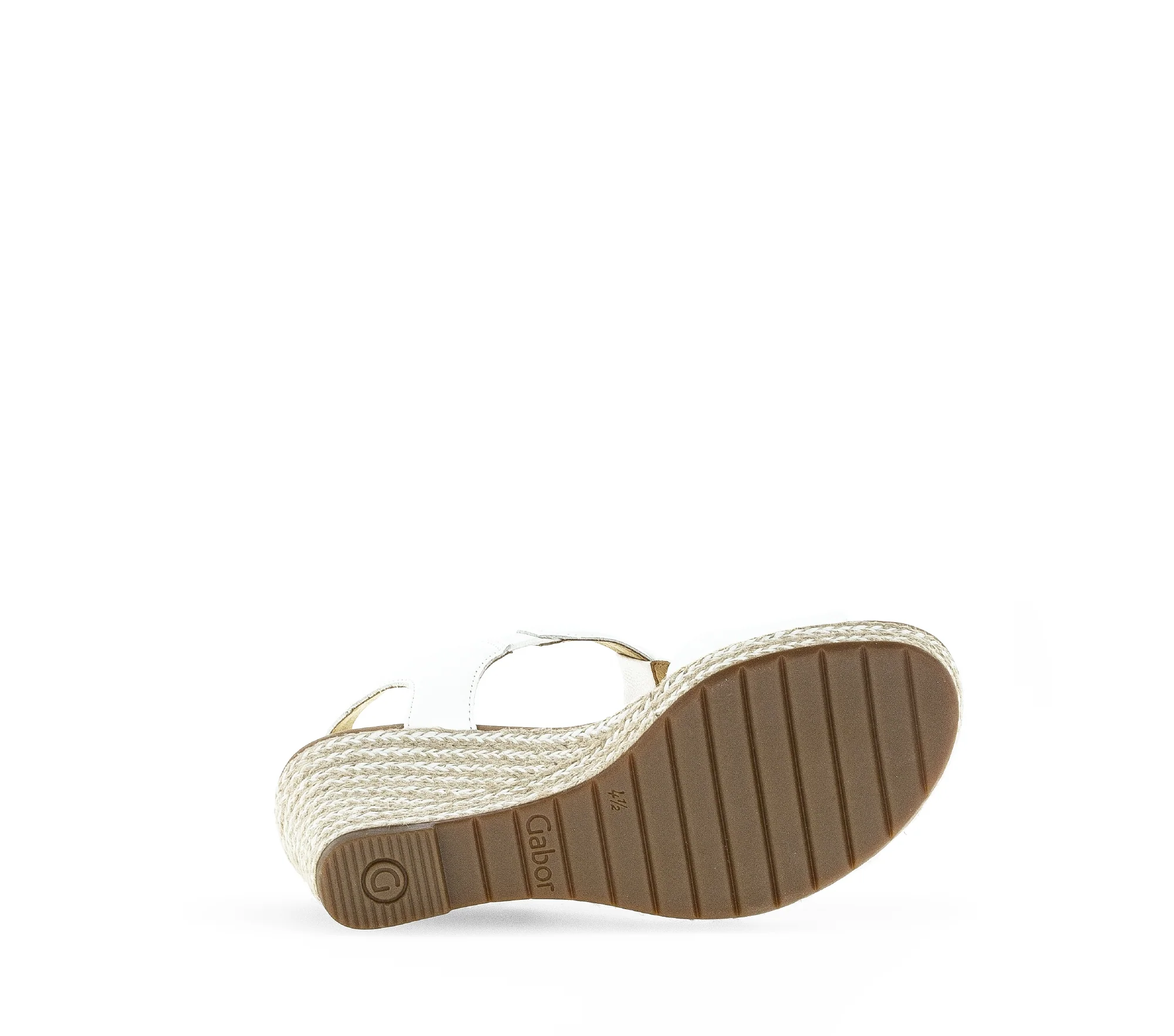 Sandales blanches en cuir lisse - Image 6