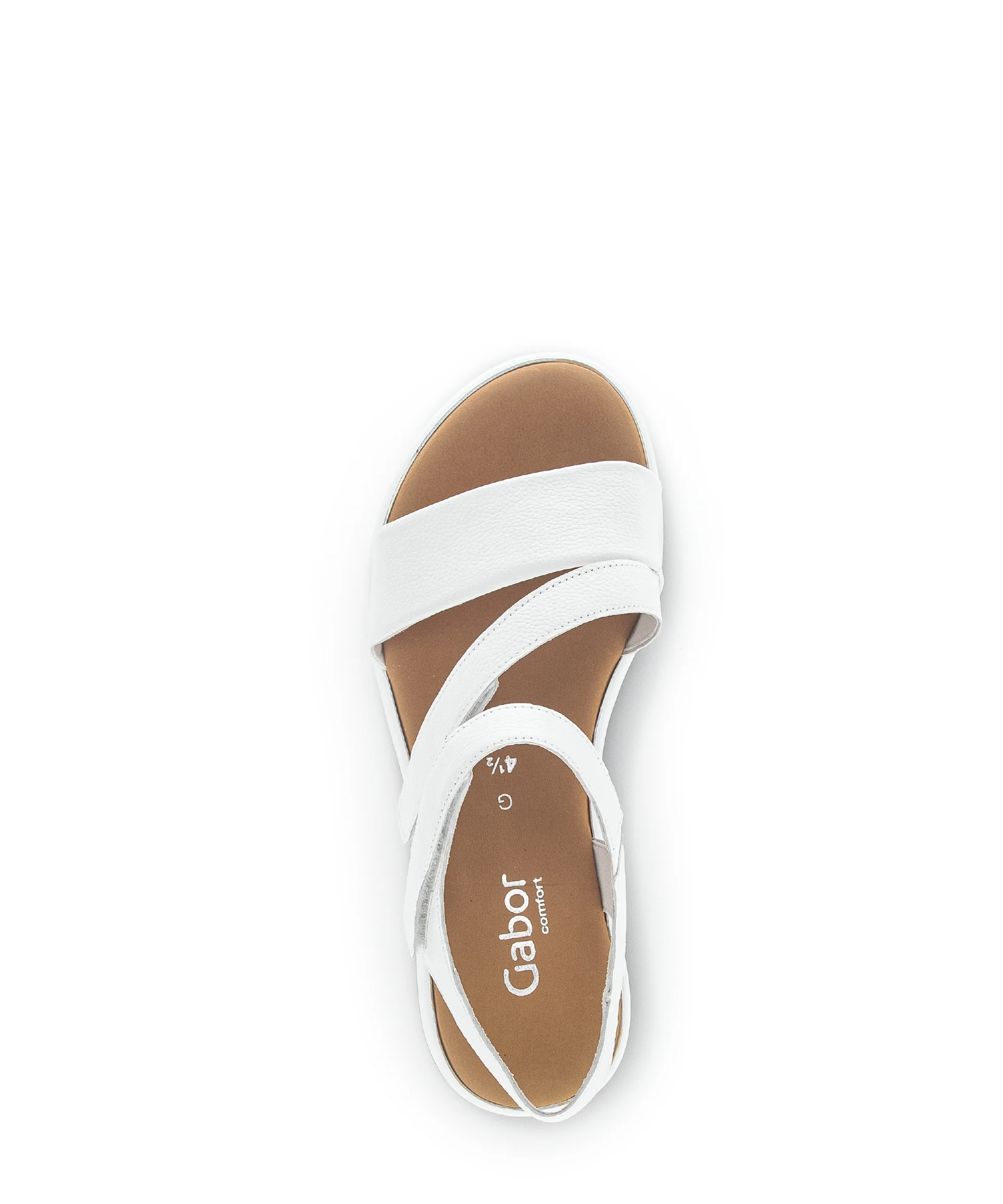 Sandales blanches en cuir lisse - Image 3