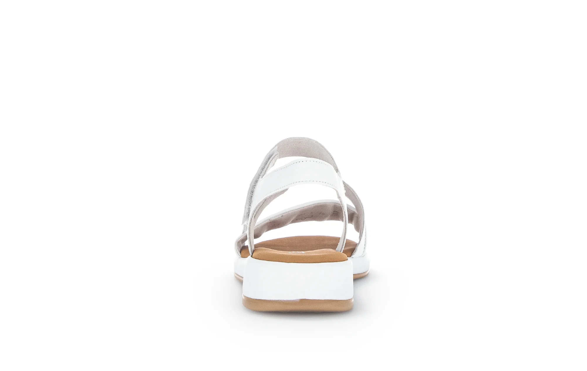 Sandales blanches en cuir lisse - Image 4