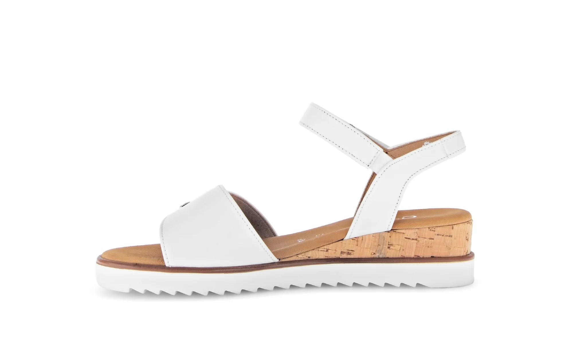 Sandales blanches en cuir lisse - Image 2