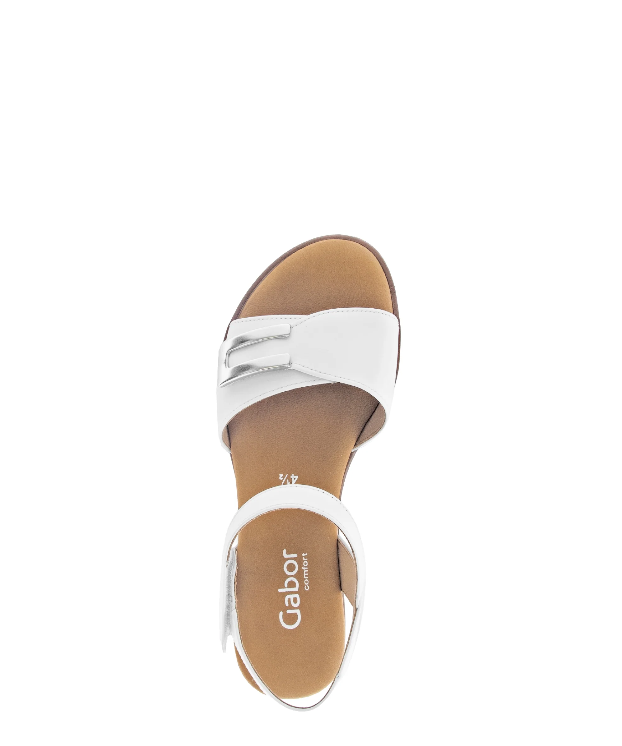 Sandales blanches en cuir lisse - Image 3
