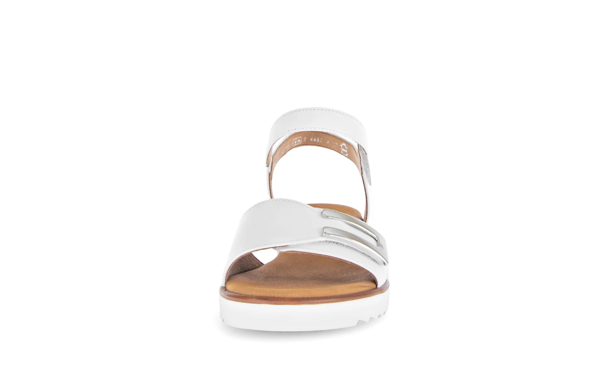 Sandales blanches en cuir lisse - Image 5