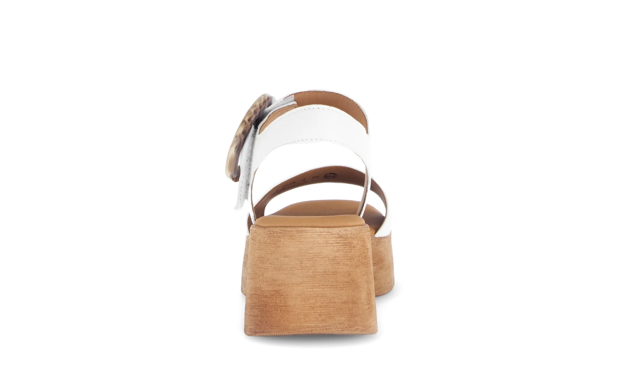 Sandales blanches en cuir lisse - Image 4