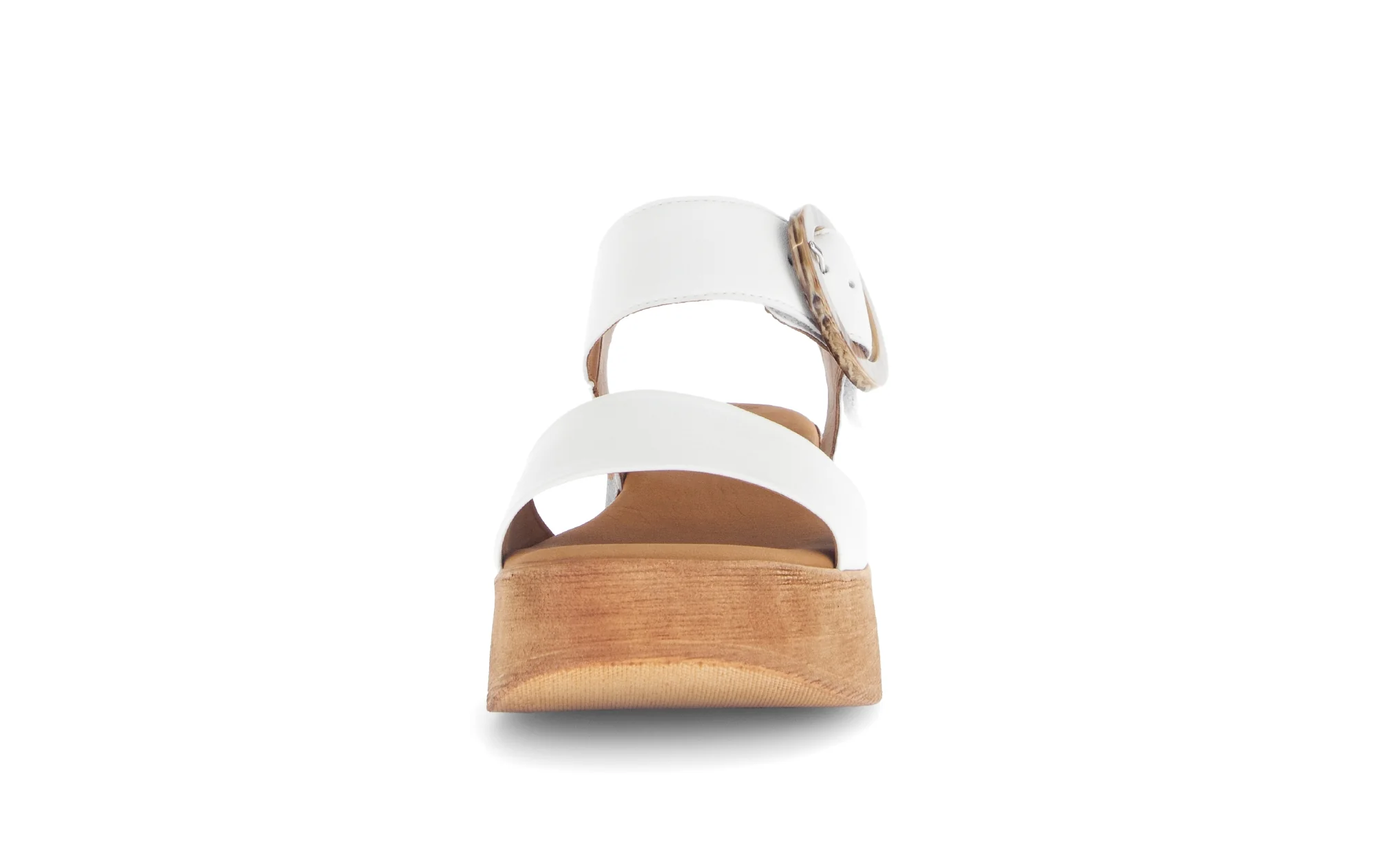 Sandales blanches en cuir lisse - Image 5