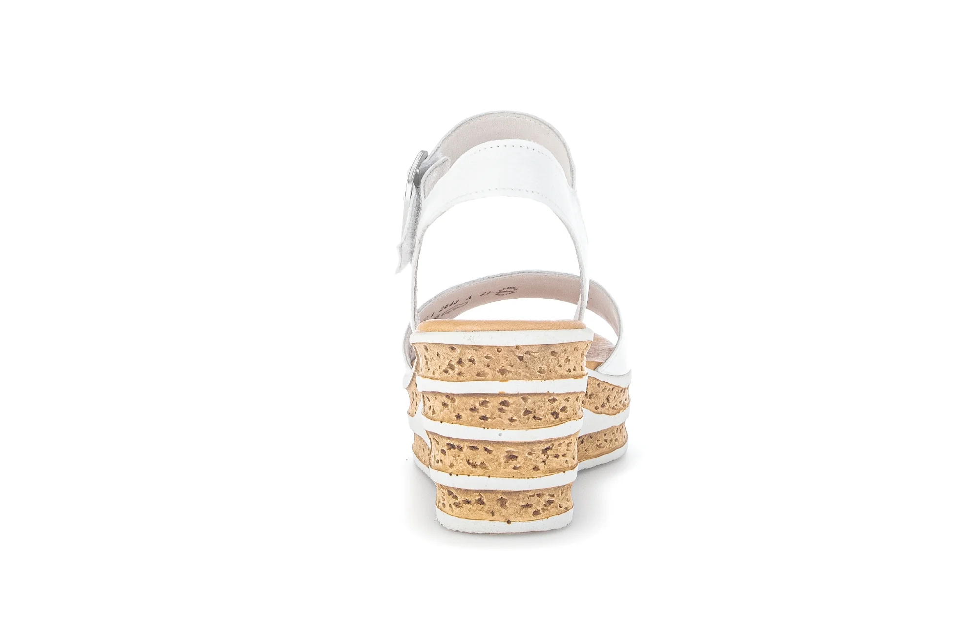 Sandales blanches en cuir lisse - Image 4