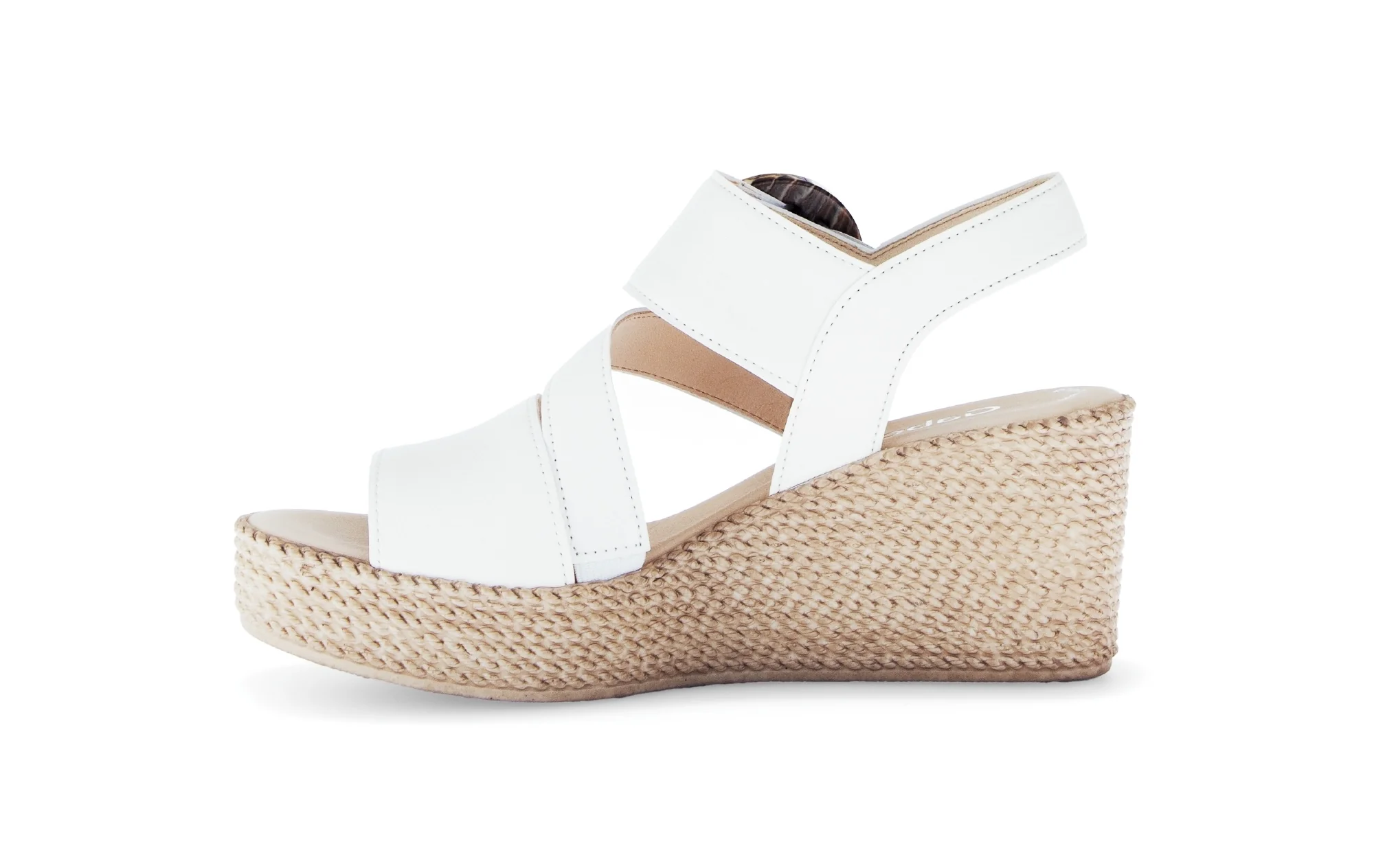 Sandales blanches en cuir lisse - Image 2
