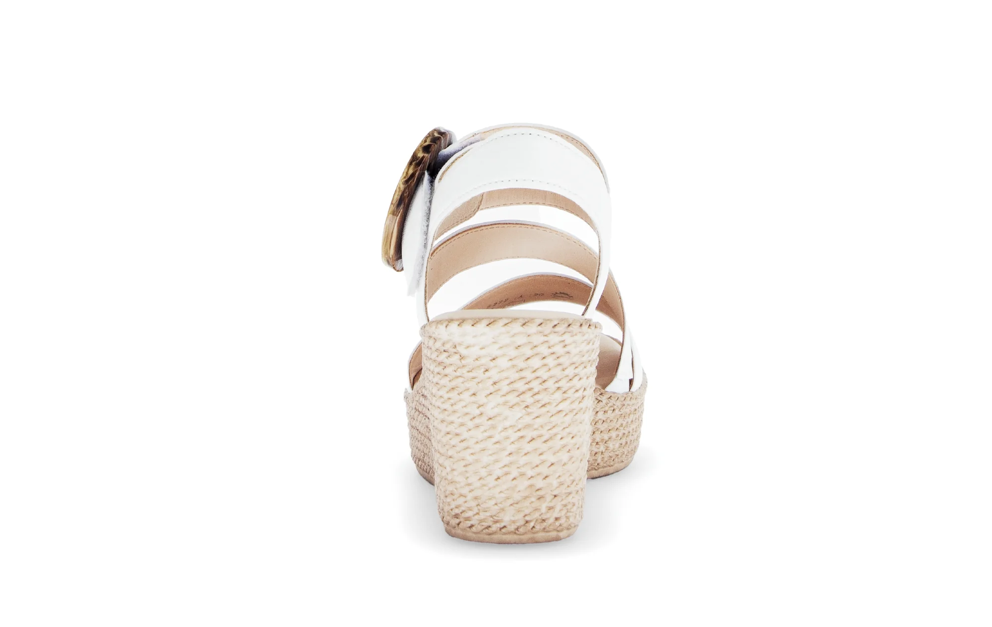 Sandales blanches en cuir lisse - Image 4