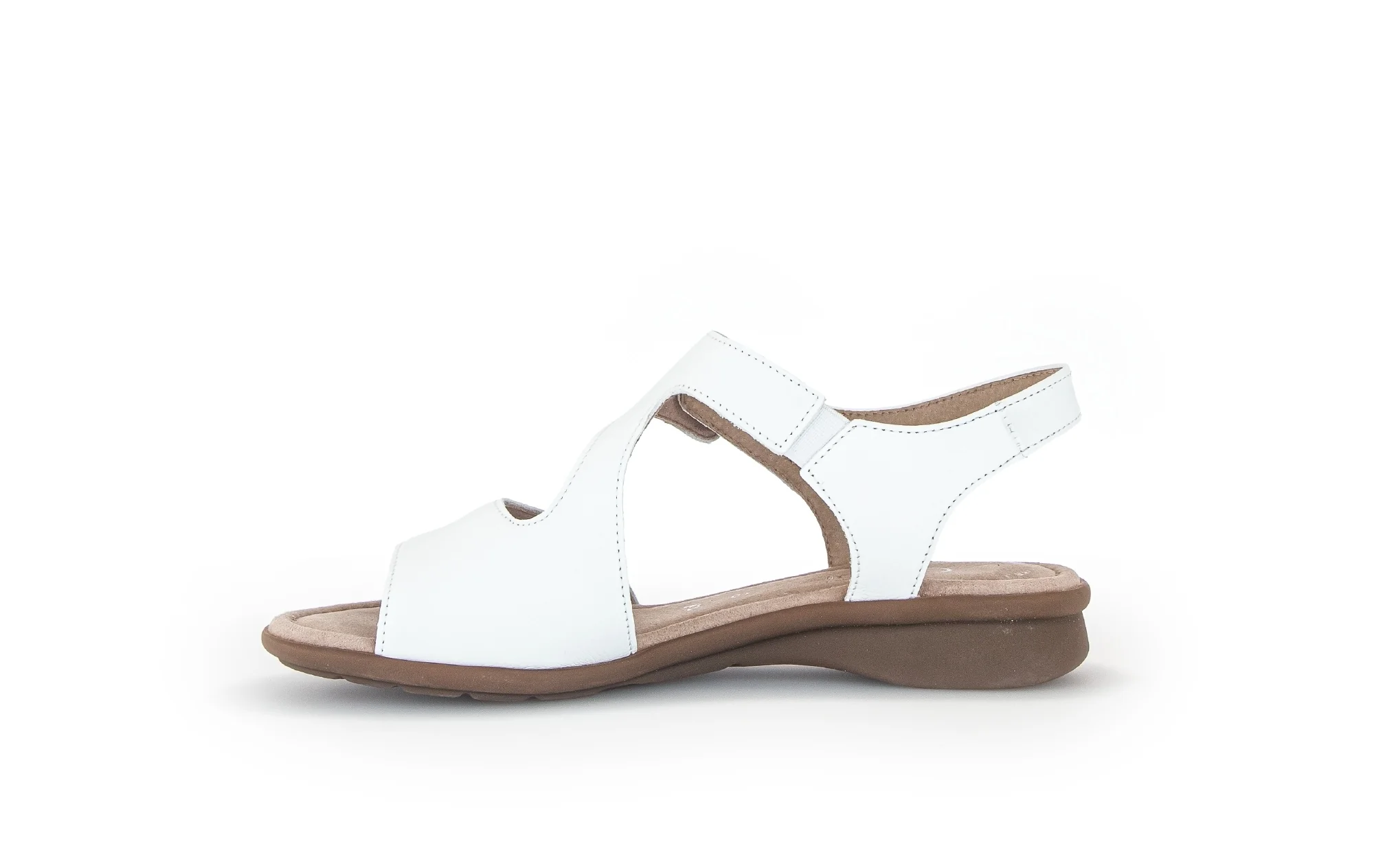 Sandales blanches en cuir lisse - Image 2