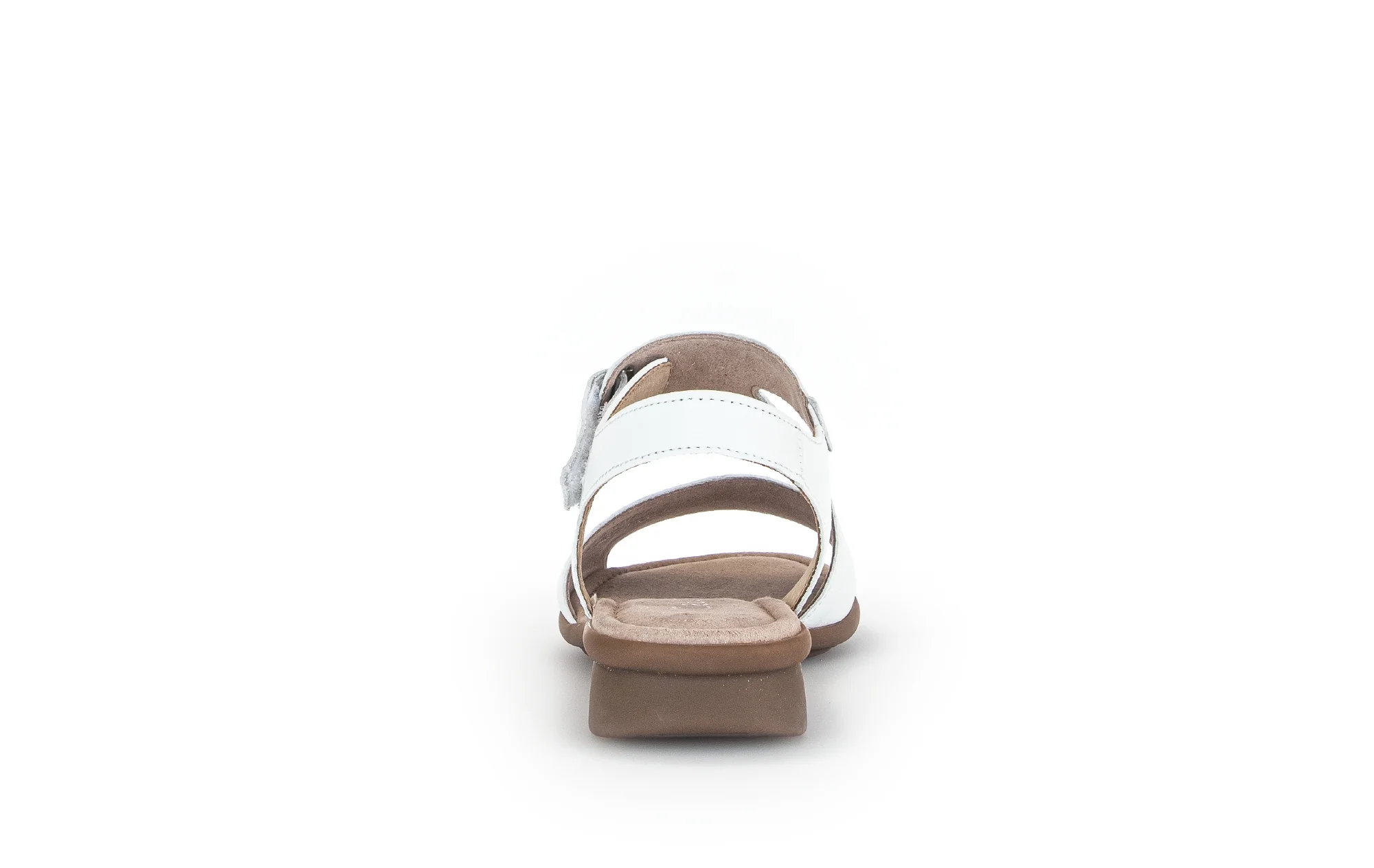 Sandales blanches en cuir lisse - Image 4