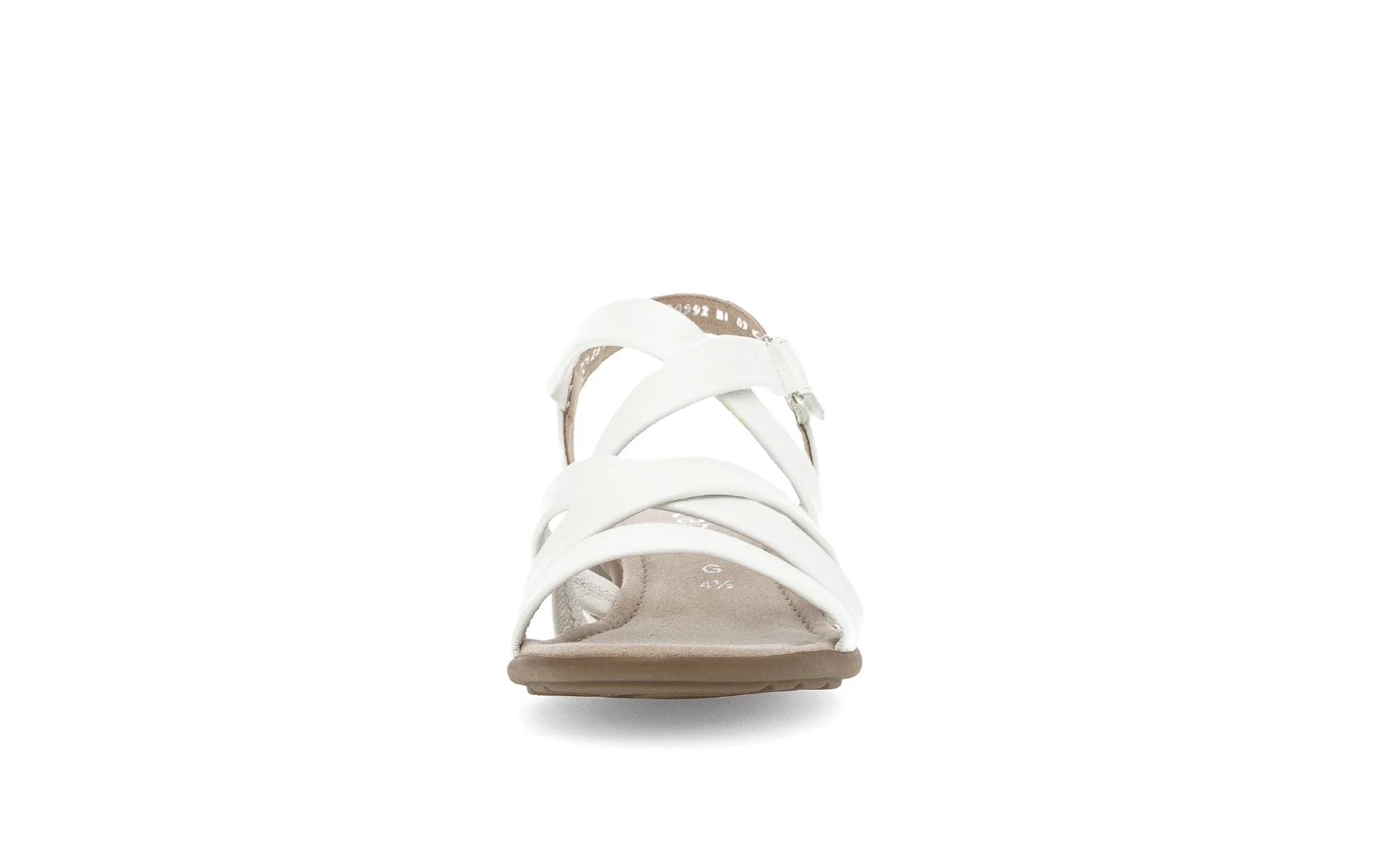 Sandales blanches en cuir lisse - Image 5