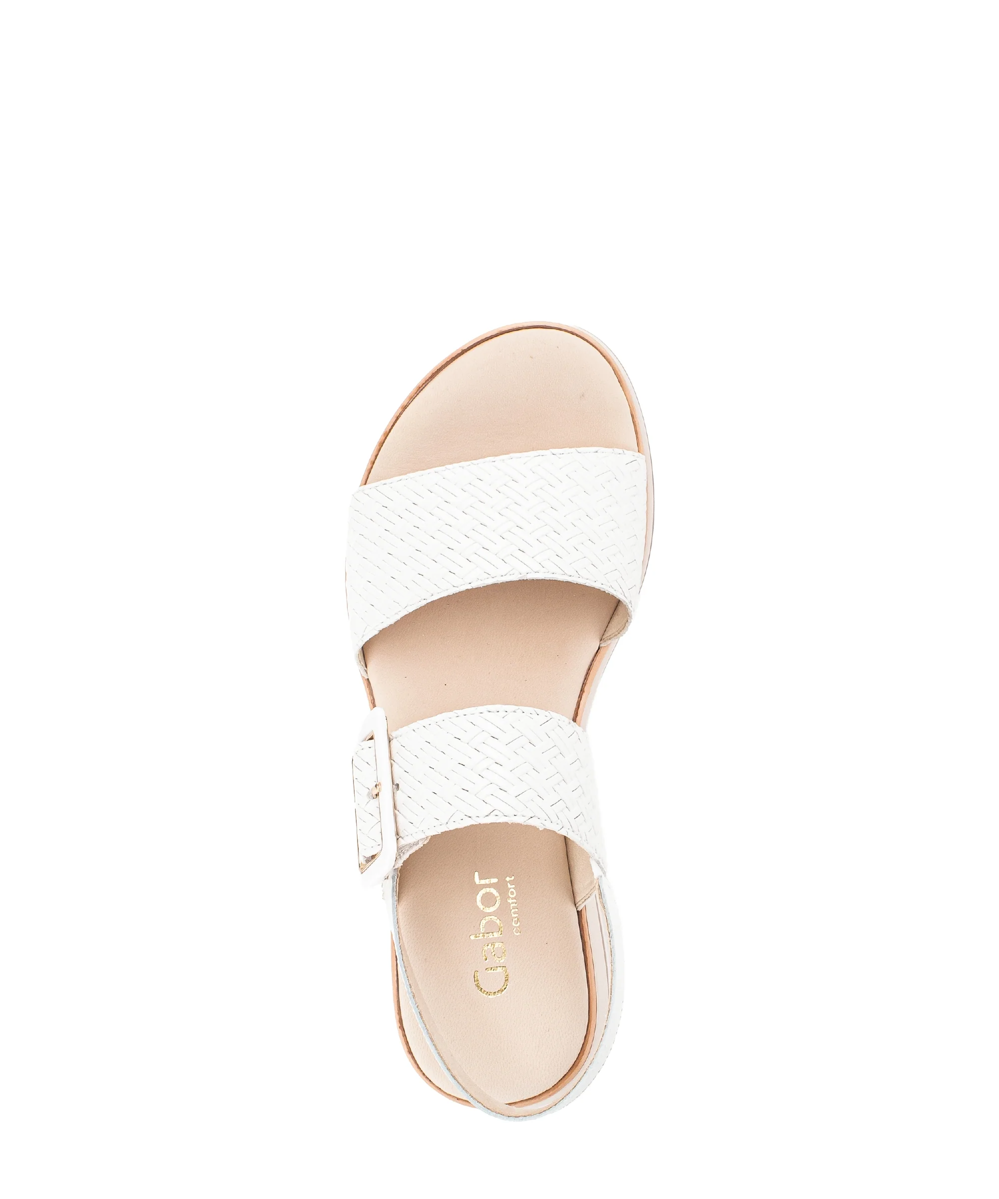 Sandales blanches en cuir lisse - Image 3