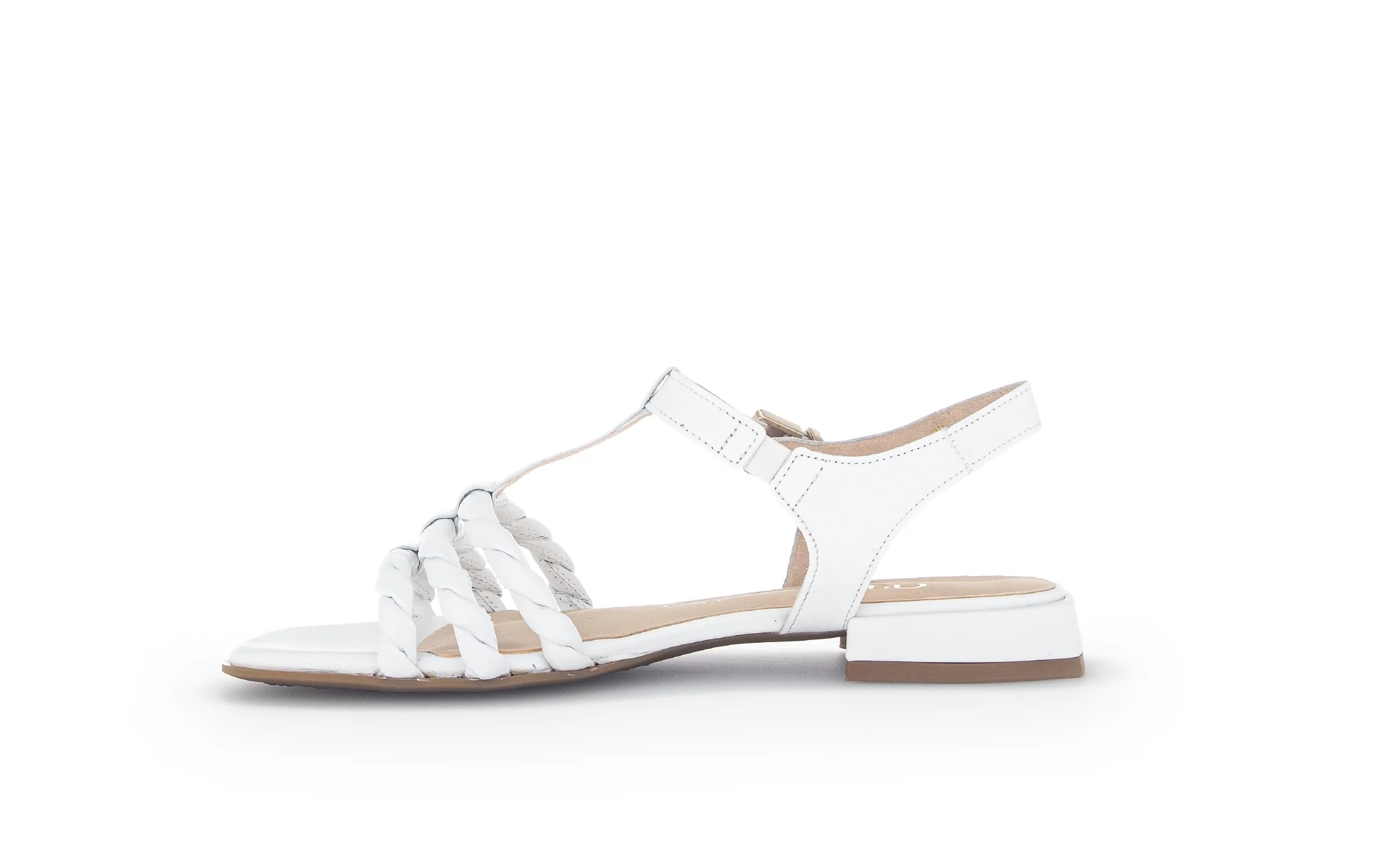 Sandales blanches en cuir lisse - Image 2
