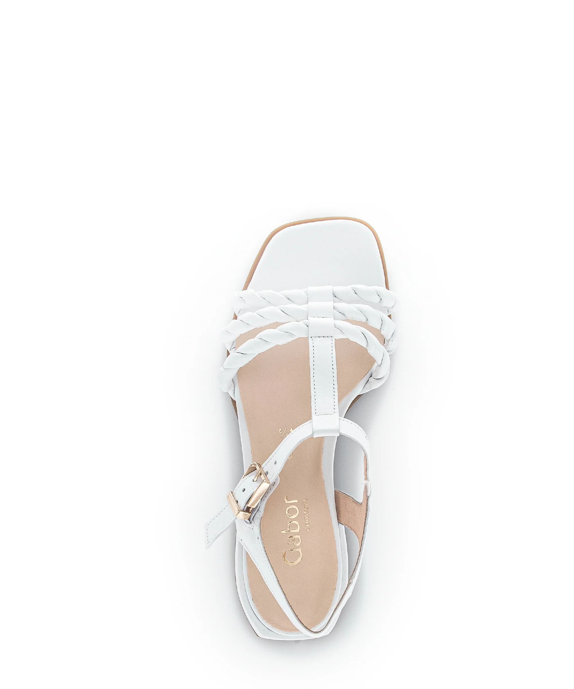 Sandales blanches en cuir lisse - Image 6