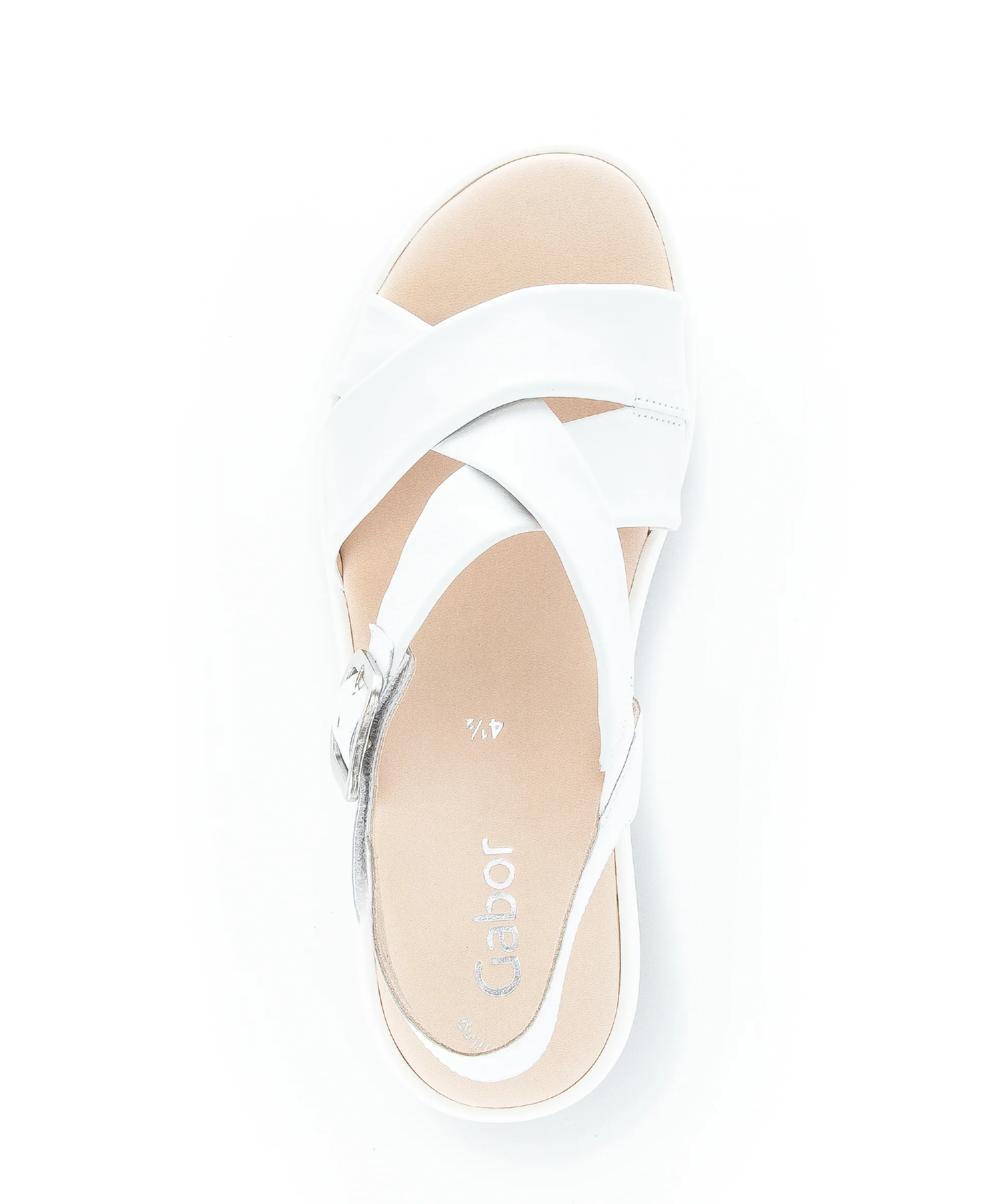 Sandales blanches en cuir lisse - Image 6