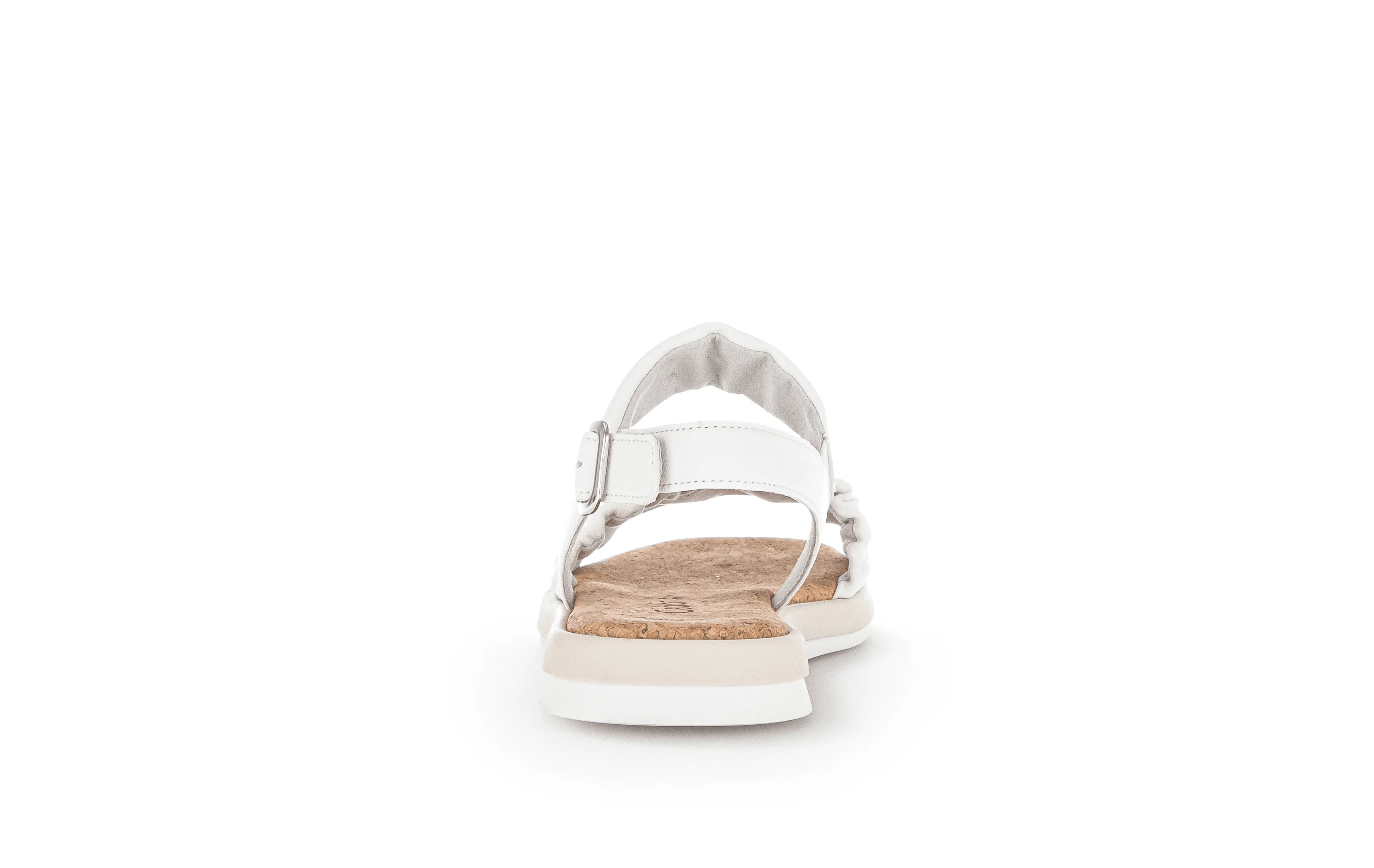 Sandales blanches en cuir lisse - Image 3