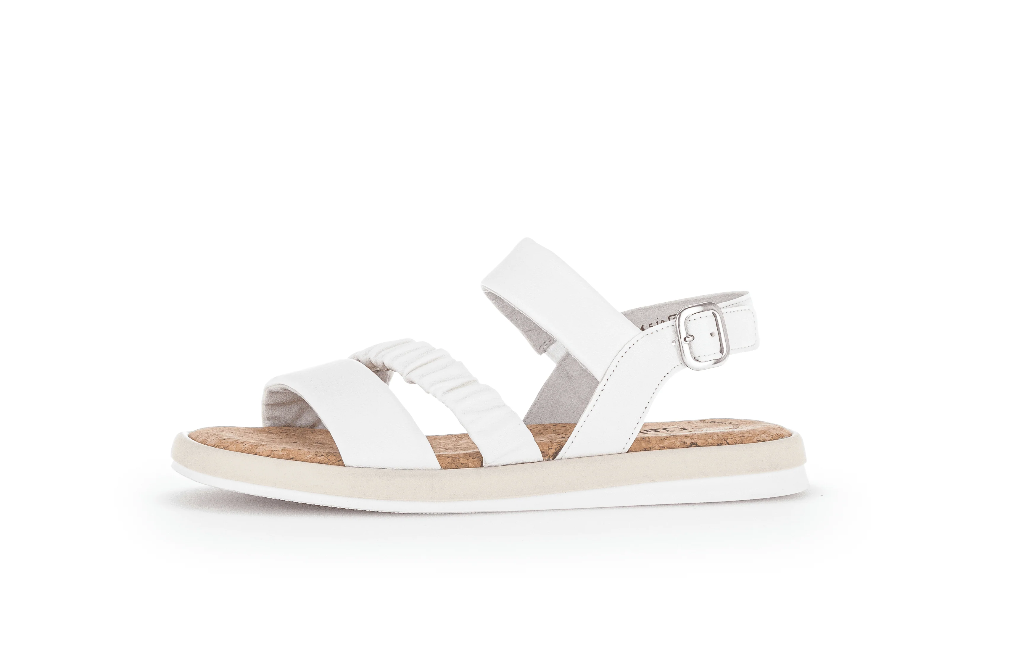 Sandales blanches en cuir lisse - Image 6