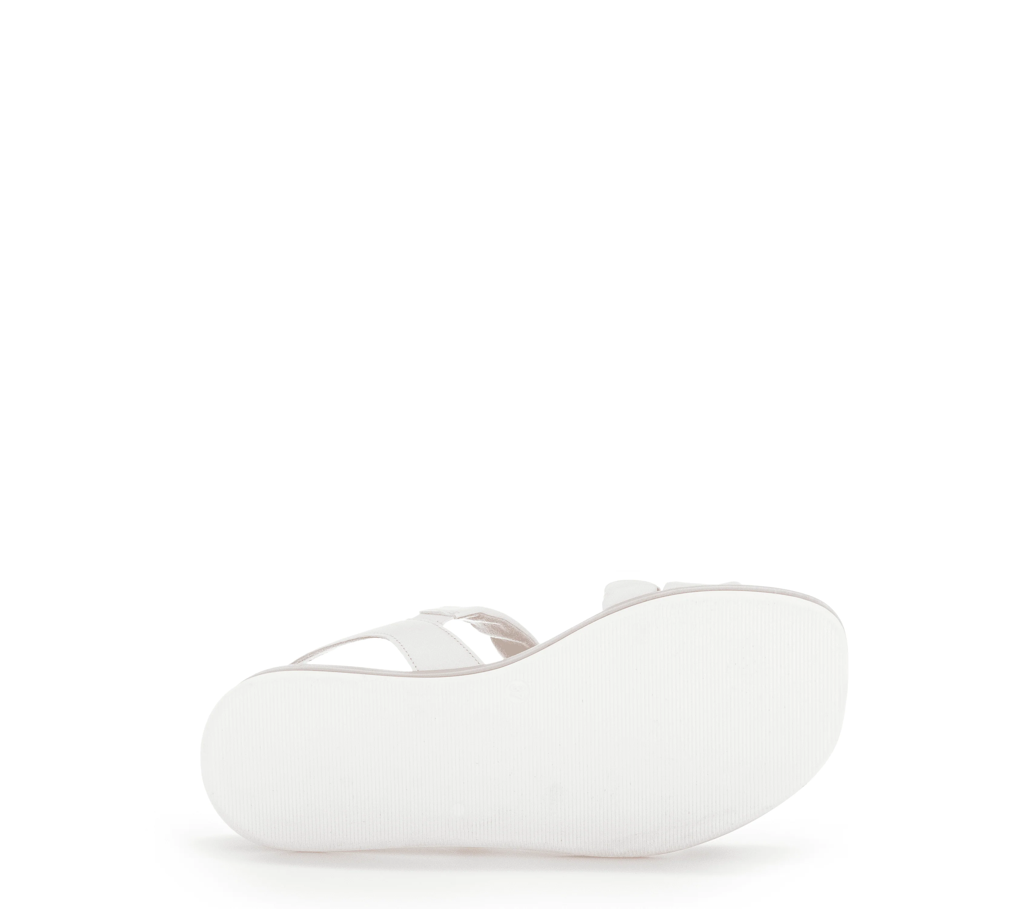 Sandales blanches en cuir lisse - Image 7