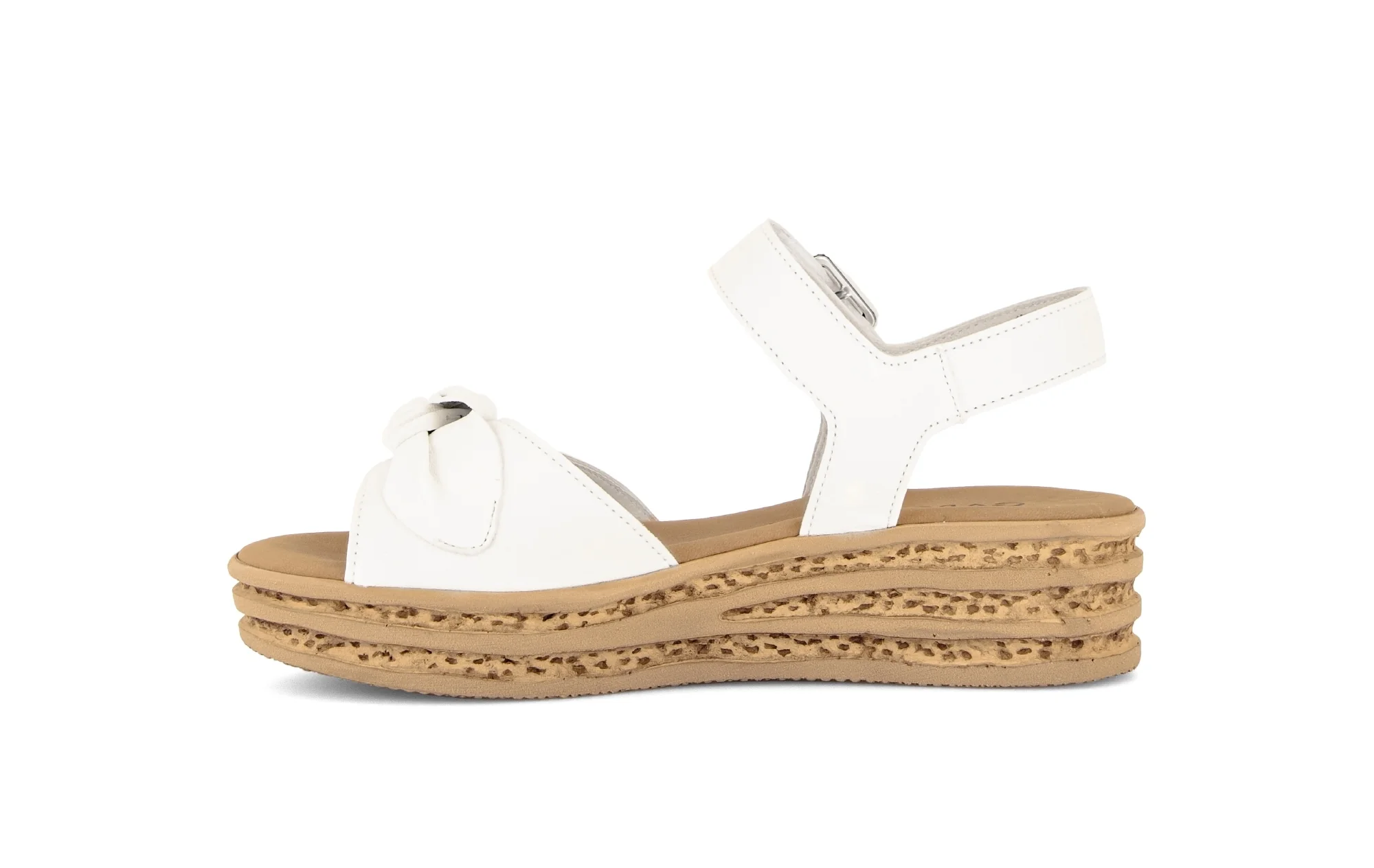 Sandales blanches en cuir lisse - Image 2