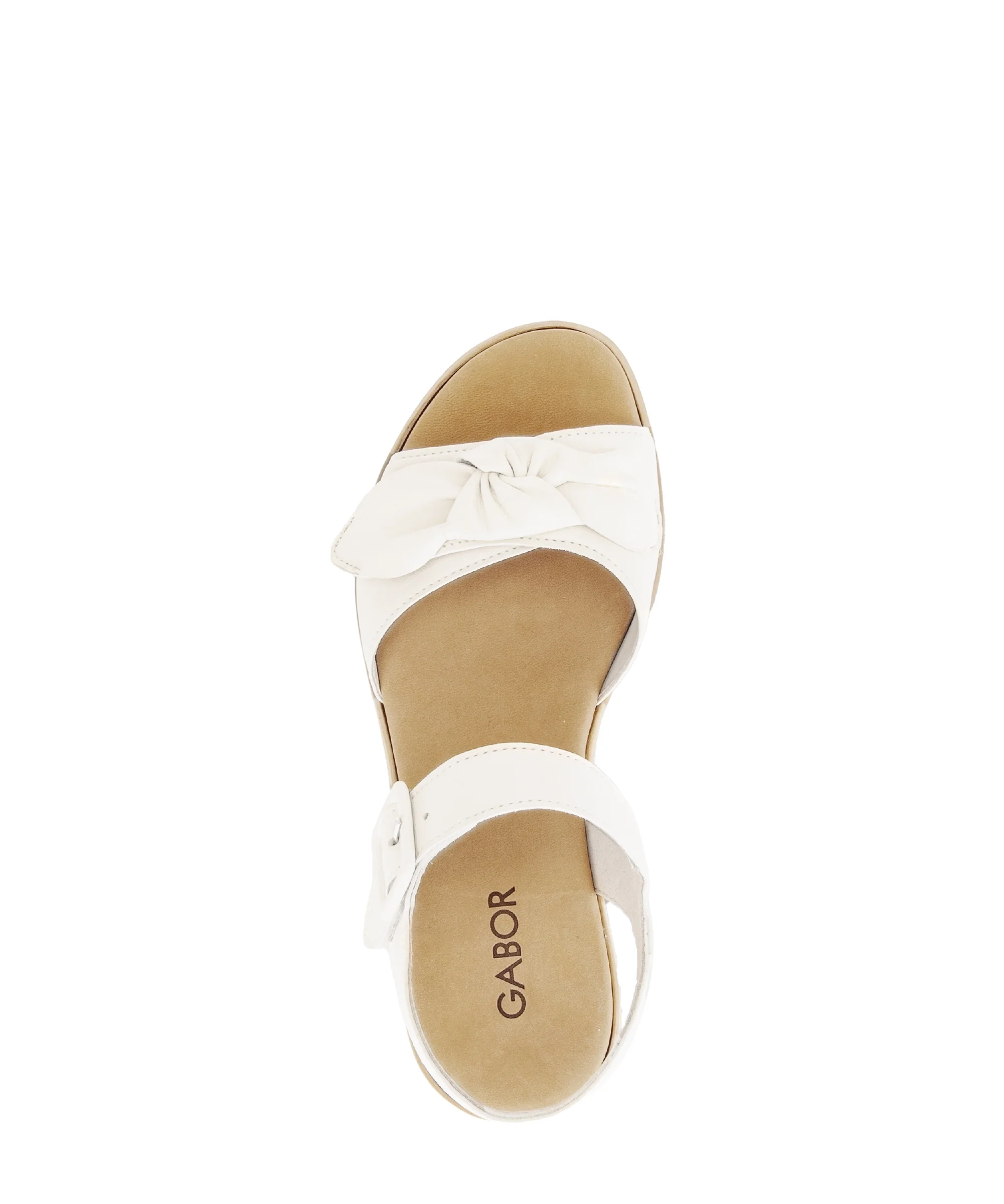 Sandales blanches en cuir lisse - Image 3