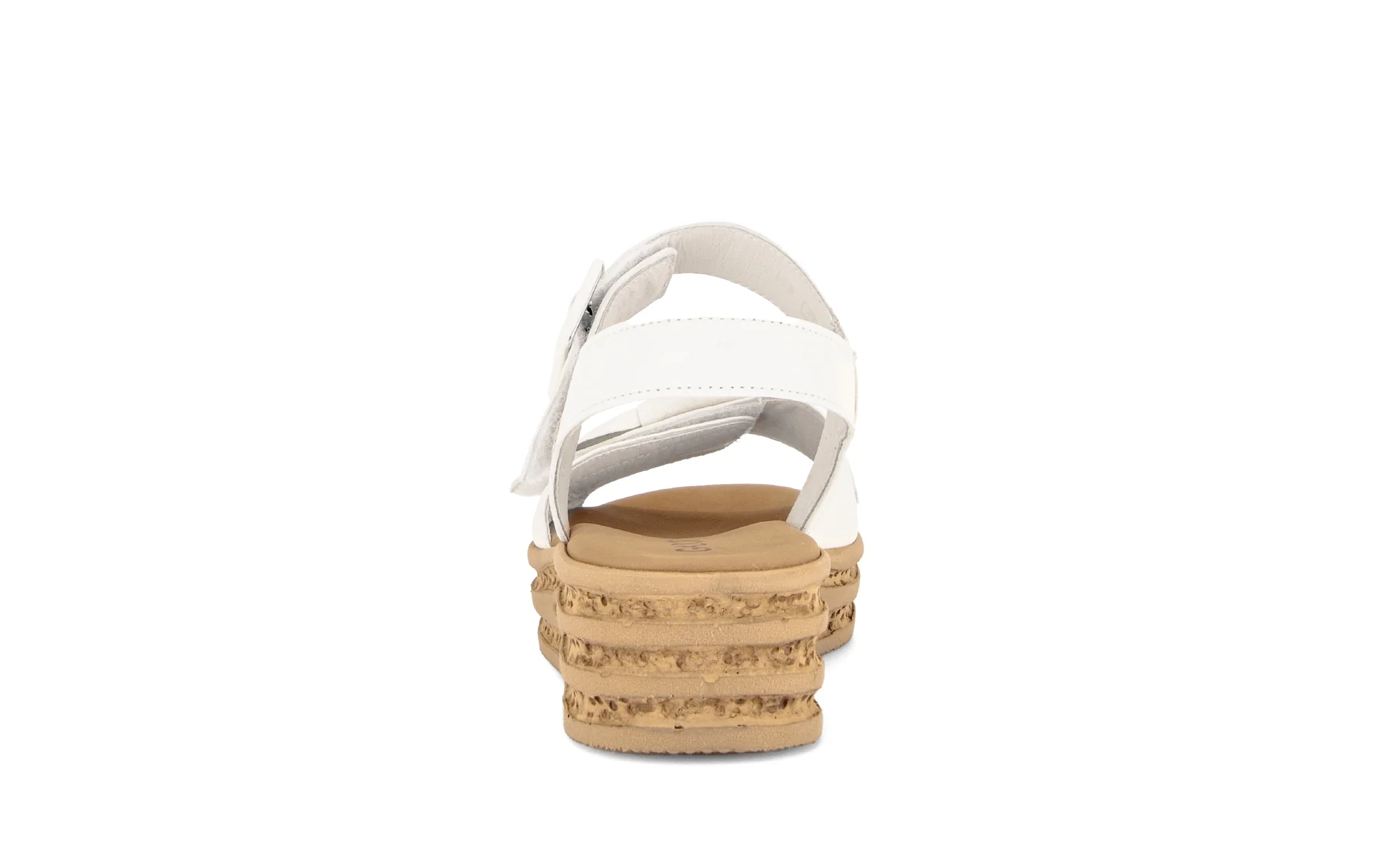 Sandales blanches en cuir lisse - Image 4