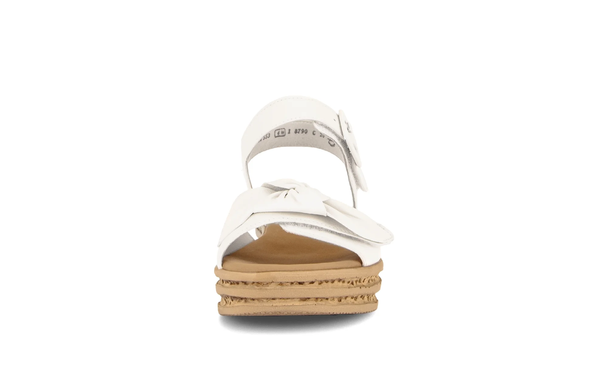 Sandales blanches en cuir lisse - Image 5